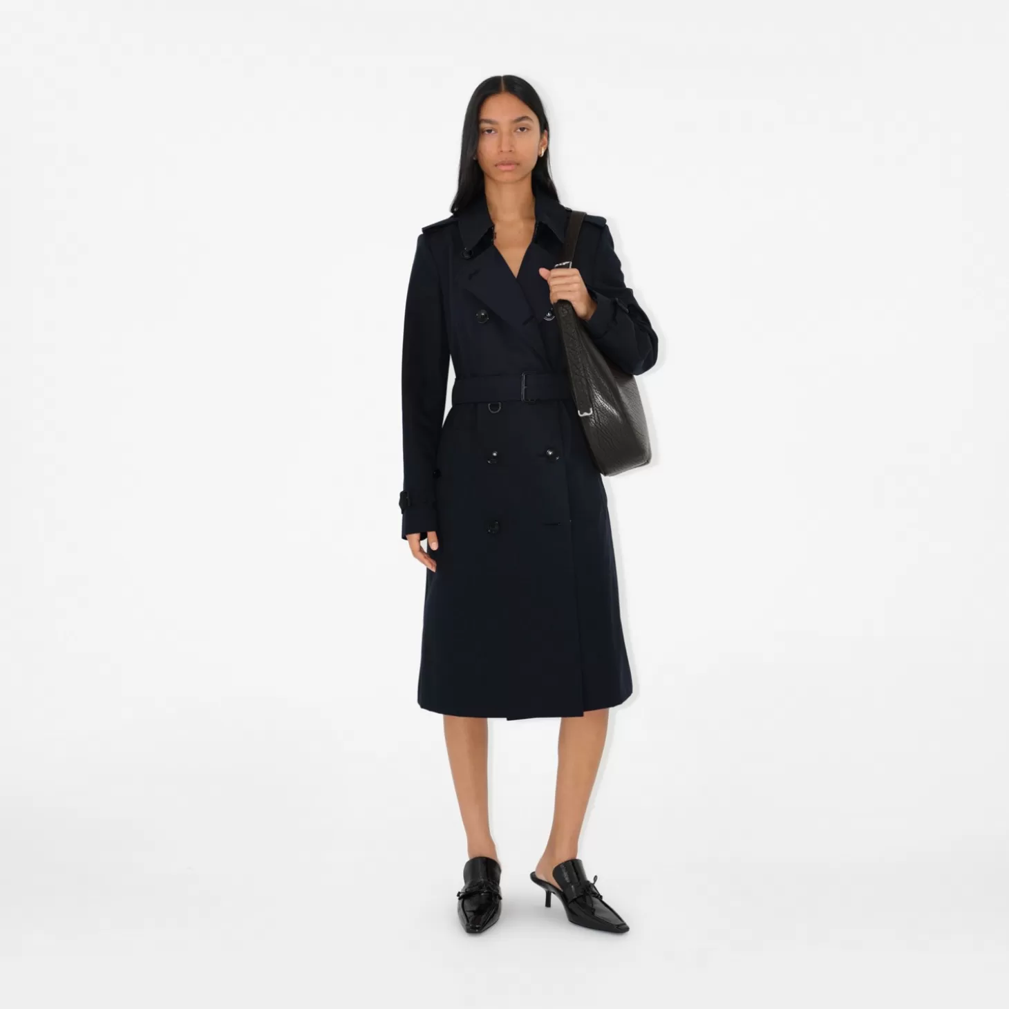 Burberry Lång Chelsea Heritage Trench Coat*Kvinnor Trenchcoats | Kaffor och jackor