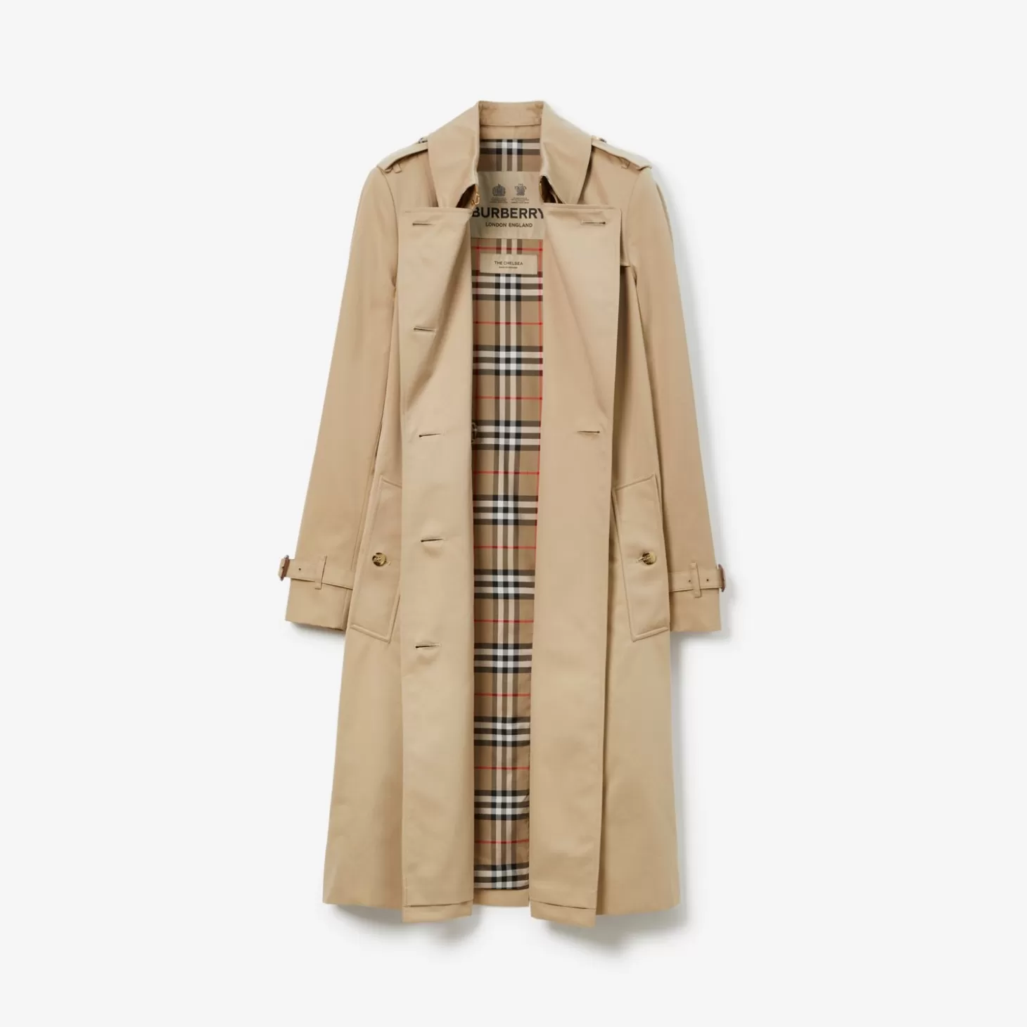 Burberry Lång Chelsea Heritage Trench Coat*Kvinnor Kaffor och jackor | Trenchcoats