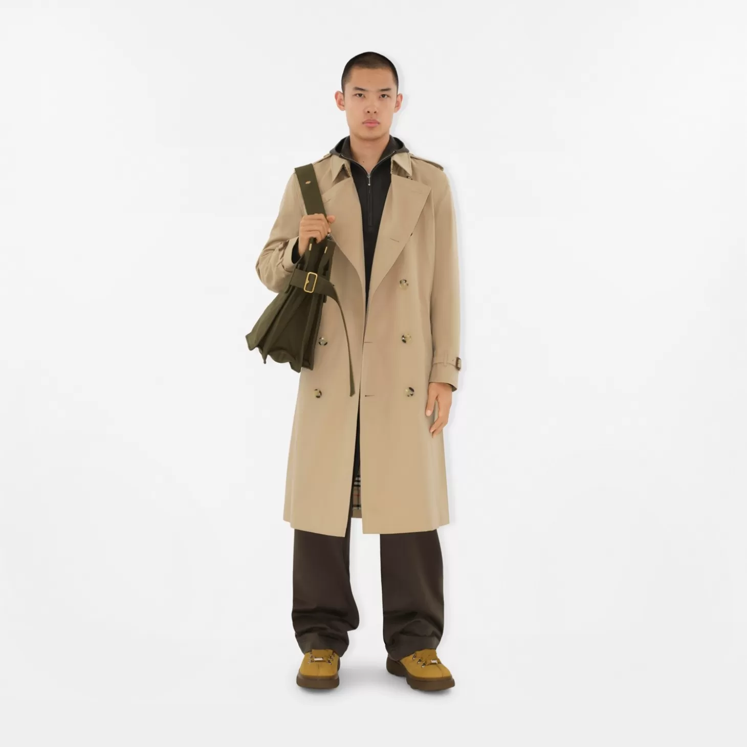 Burberry Lång Kensington Heritage Trench Coat*Män Kaffor och jackor | Trenchcoats