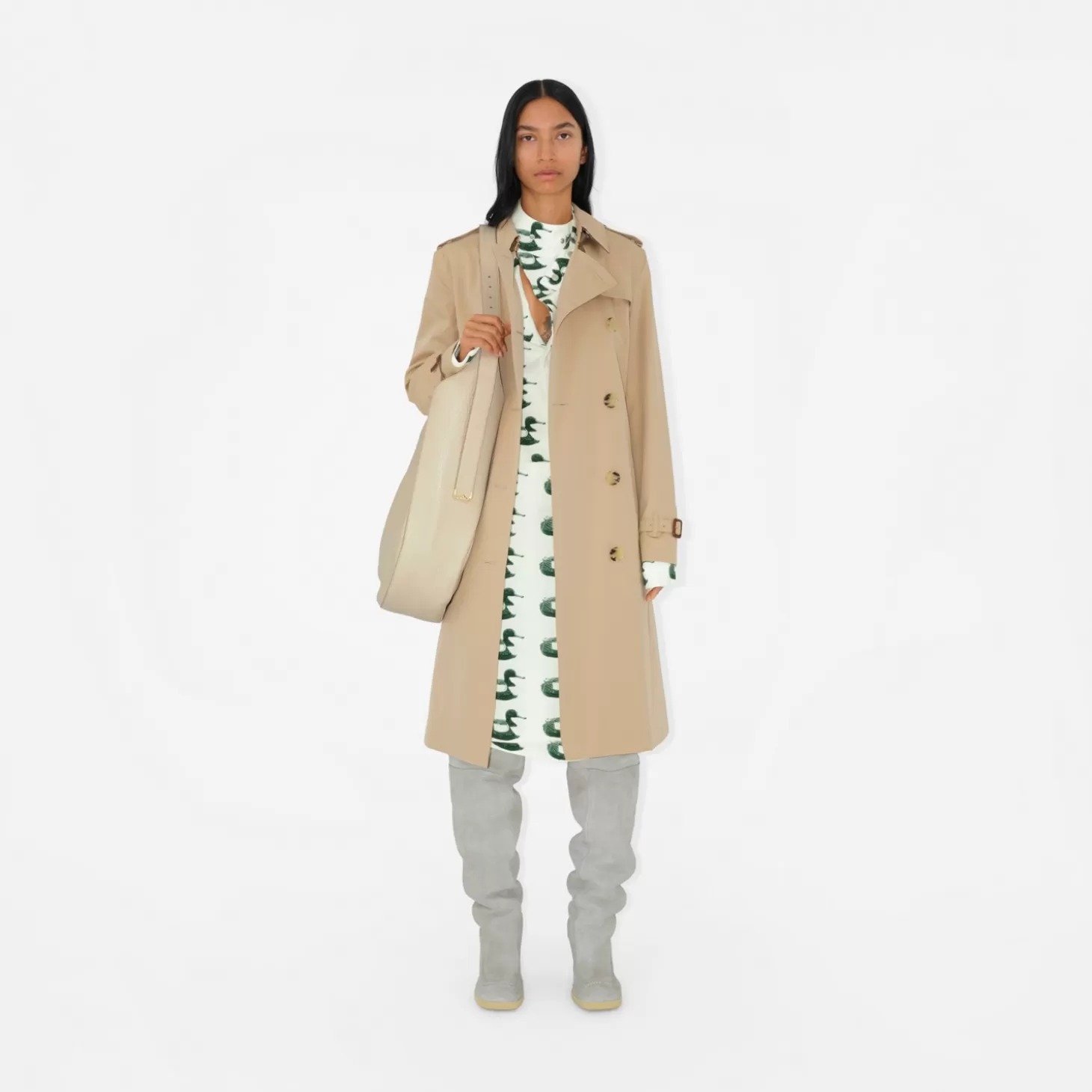 Burberry Lång Kensington Heritage Trench Coat*Kvinnor Kaffor och jackor | Trenchcoats