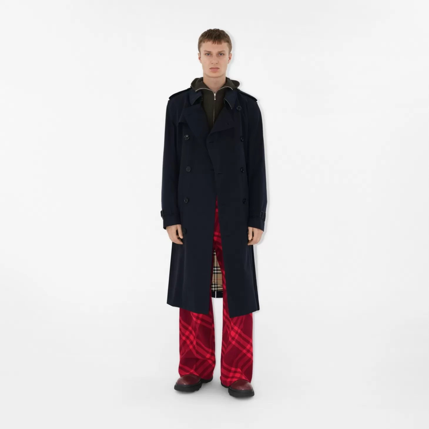Burberry Lång Kensington Heritage Trench Coat*Män Kaffor och jackor | Trenchcoats