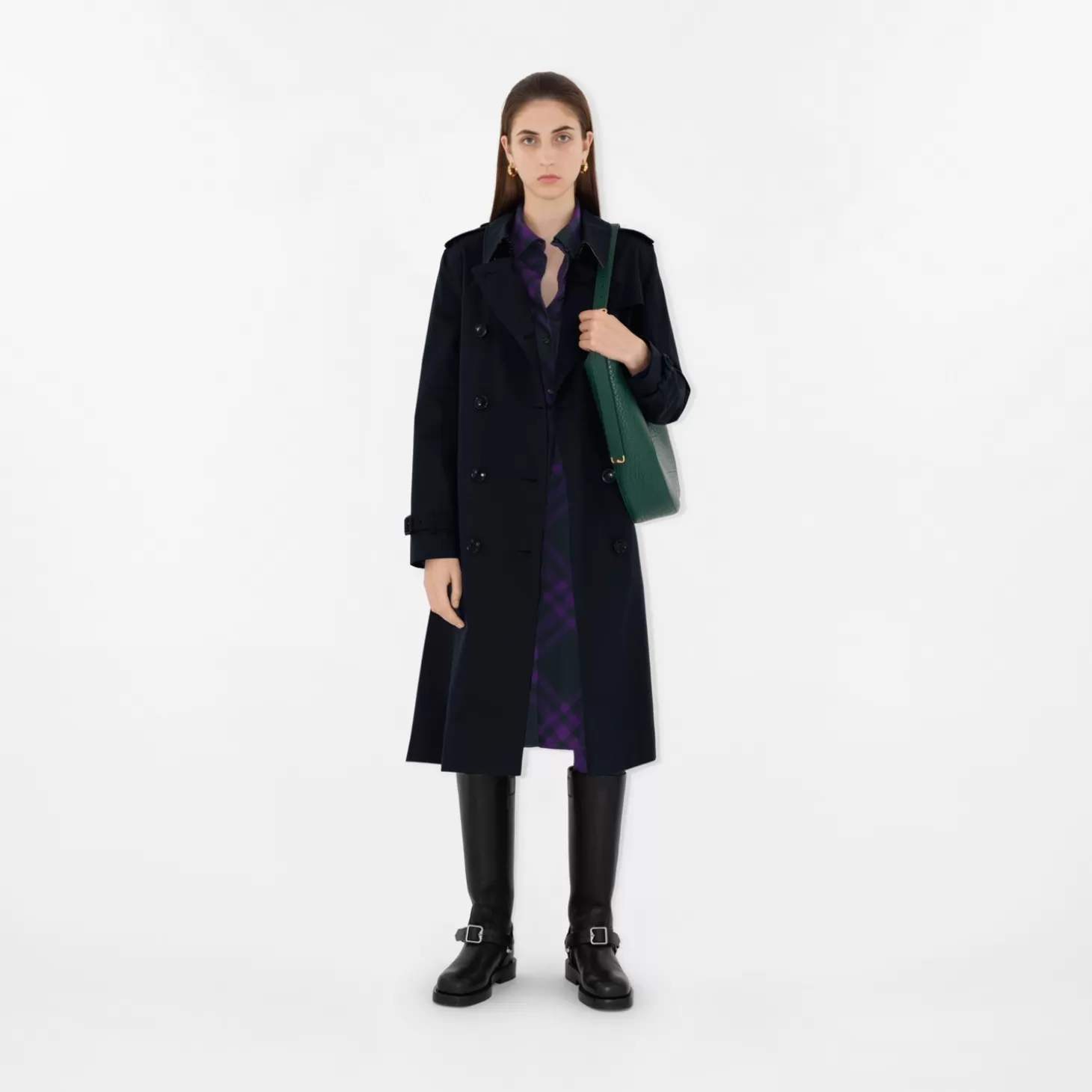 Burberry Lång Kensington Heritage Trench Coat*Kvinnor Kaffor och jackor | Trenchcoats