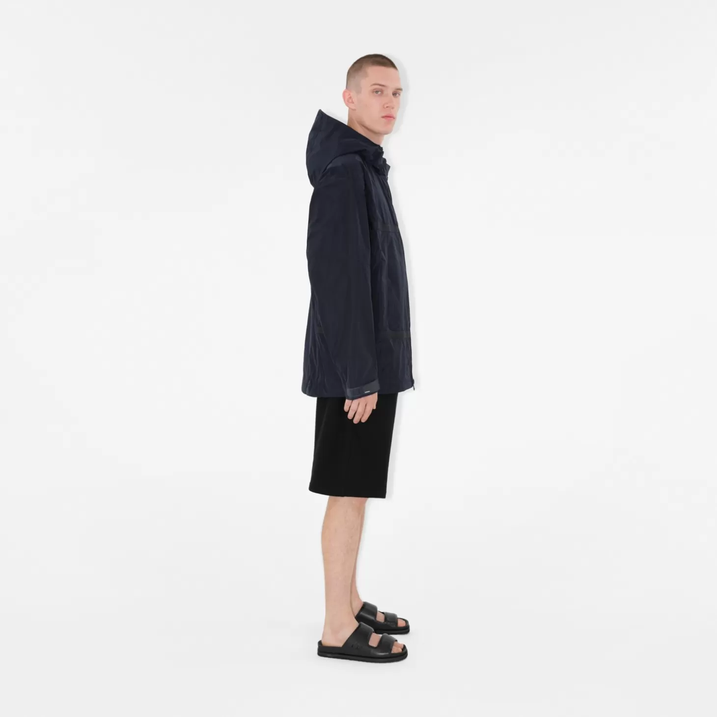 Burberry Logo Applique Lätt huvajacka*Män Kaffor och jackor