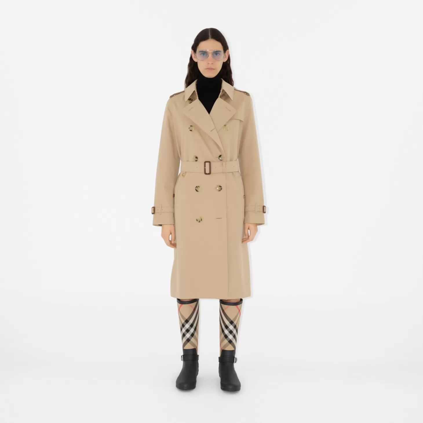 Burberry Logotyp Pilot solglasögon*Kvinnor Solglasögon