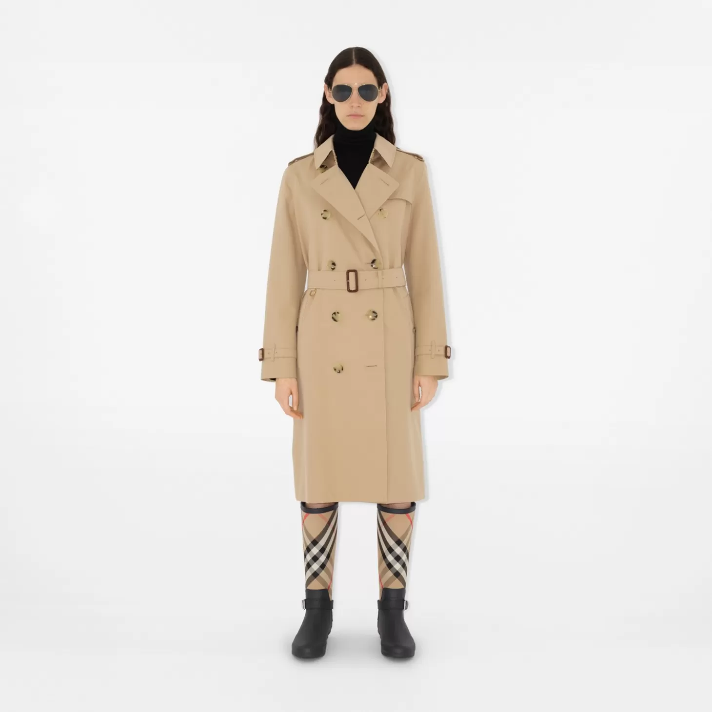 Burberry Logotyp Pilot solglasögon*Kvinnor Solglasögon