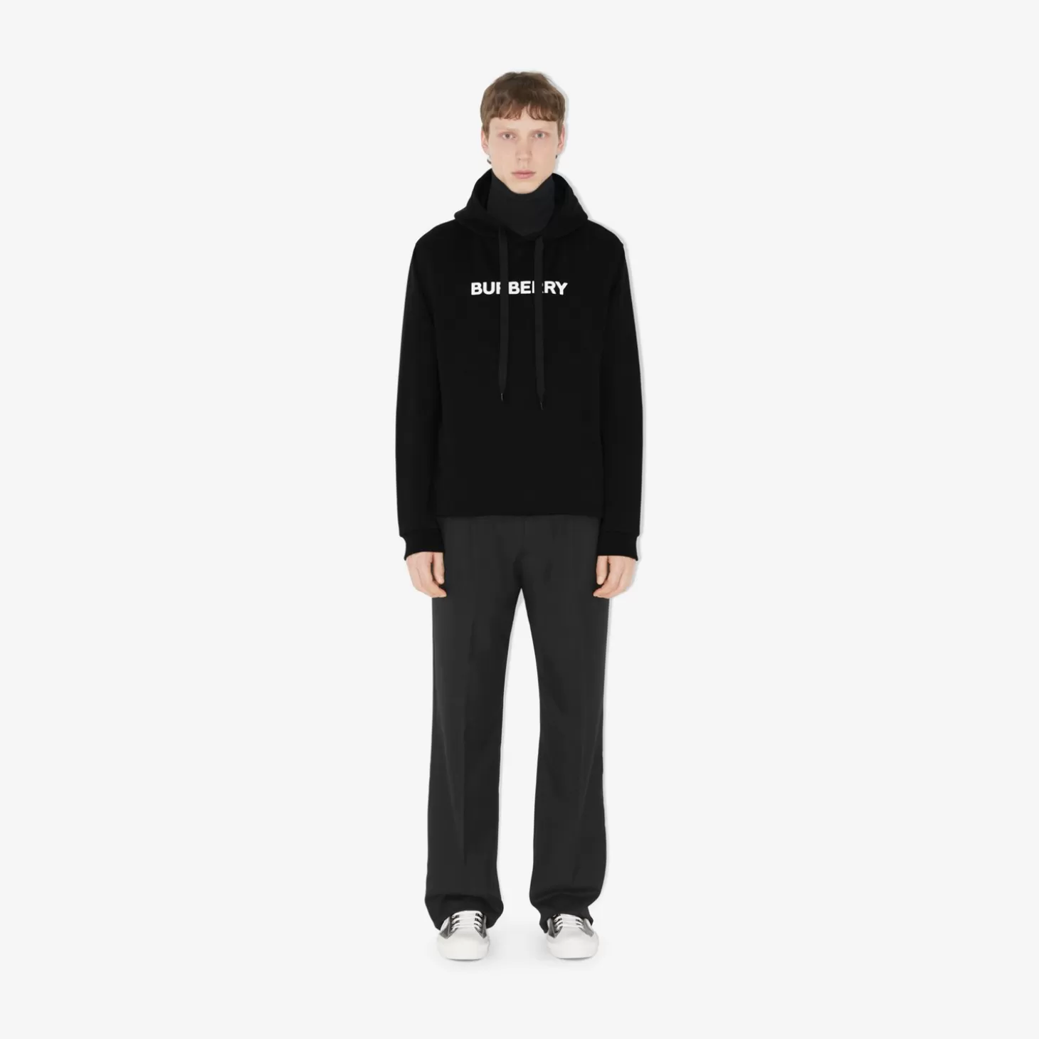 Burberry Luvtröja i bomull med logotyptryck*Män Tröjor och tröjor