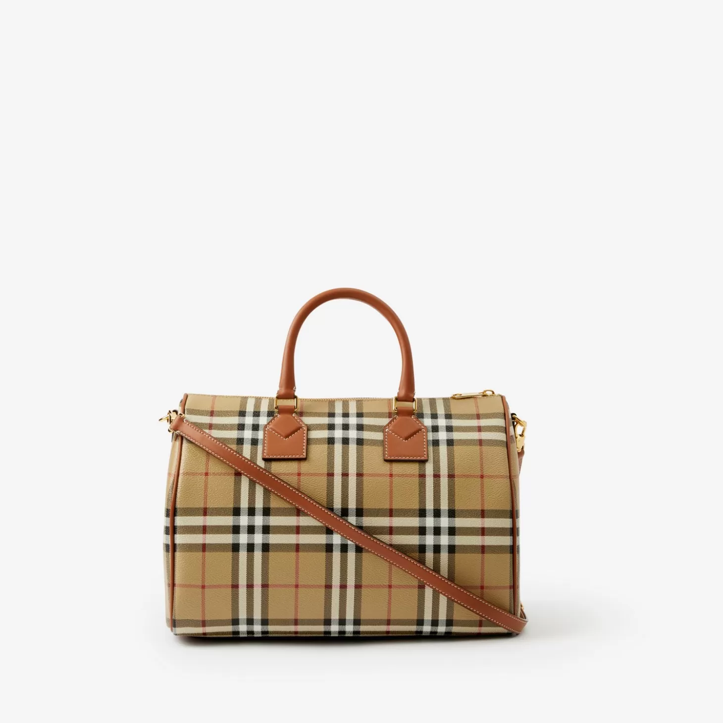 Burberry Medium rutig bowlingväska*Kvinnor Personliga presenter | Check