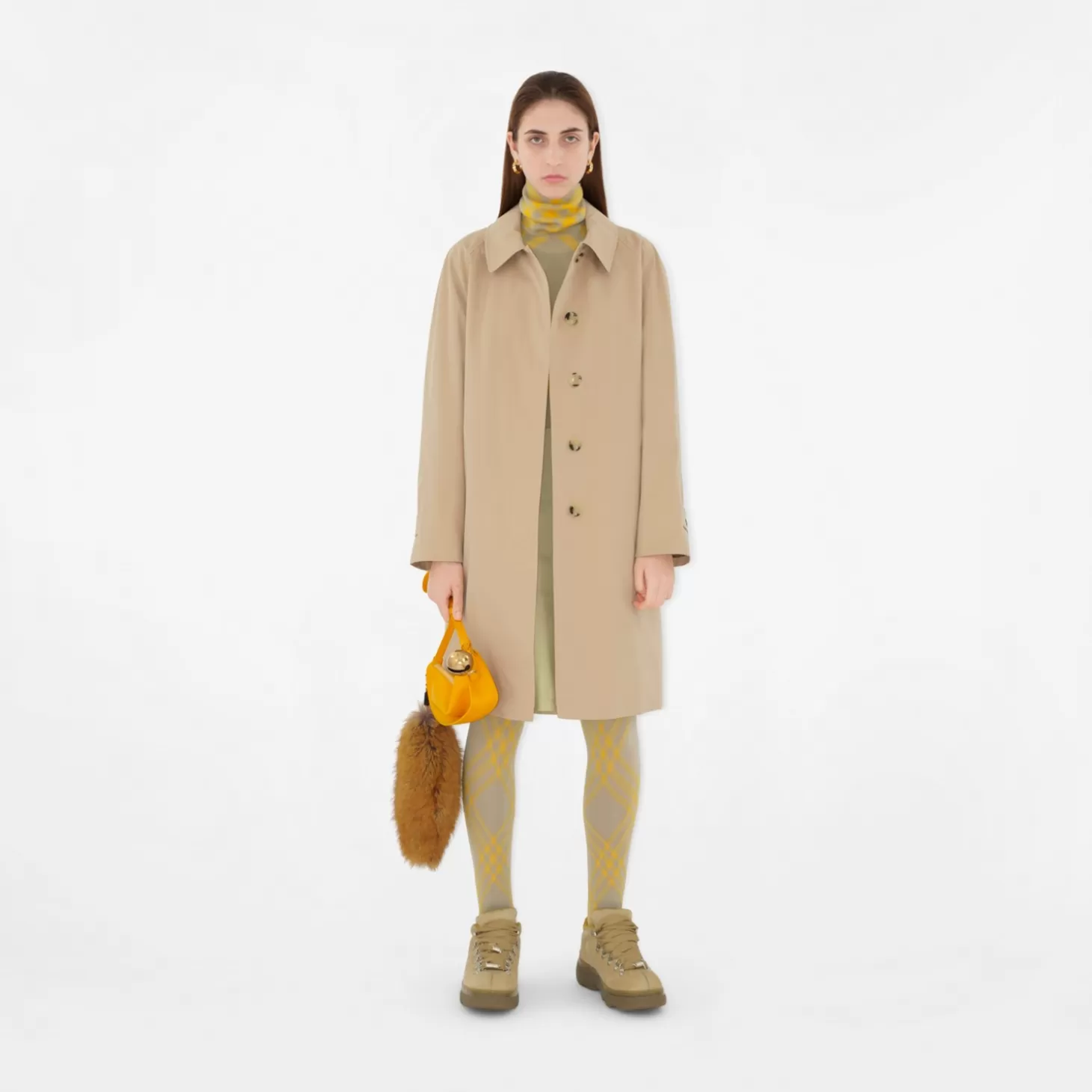 Burberry Mellanlång Camden Heritage Car Coat*Kvinnor Kaffor och jackor | Trenchcoats