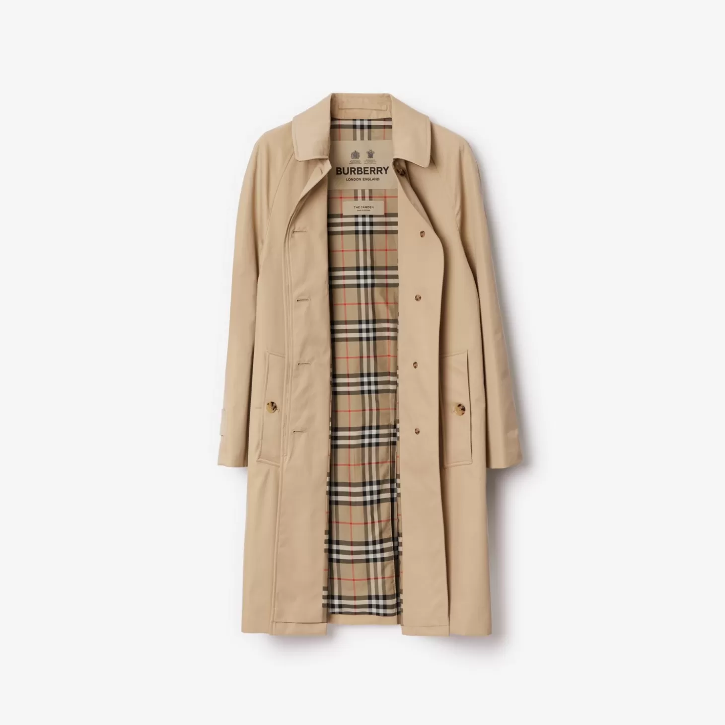 Burberry Mellanlång Camden Heritage Car Coat*Kvinnor Kaffor och jackor | Trenchcoats