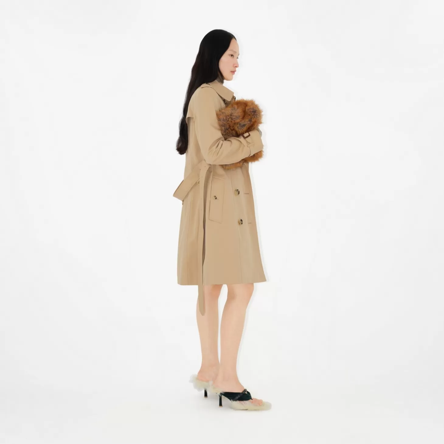 Burberry Mellanlång Chelsea Heritage Trench Coat*Kvinnor Kaffor och jackor | Trenchcoats