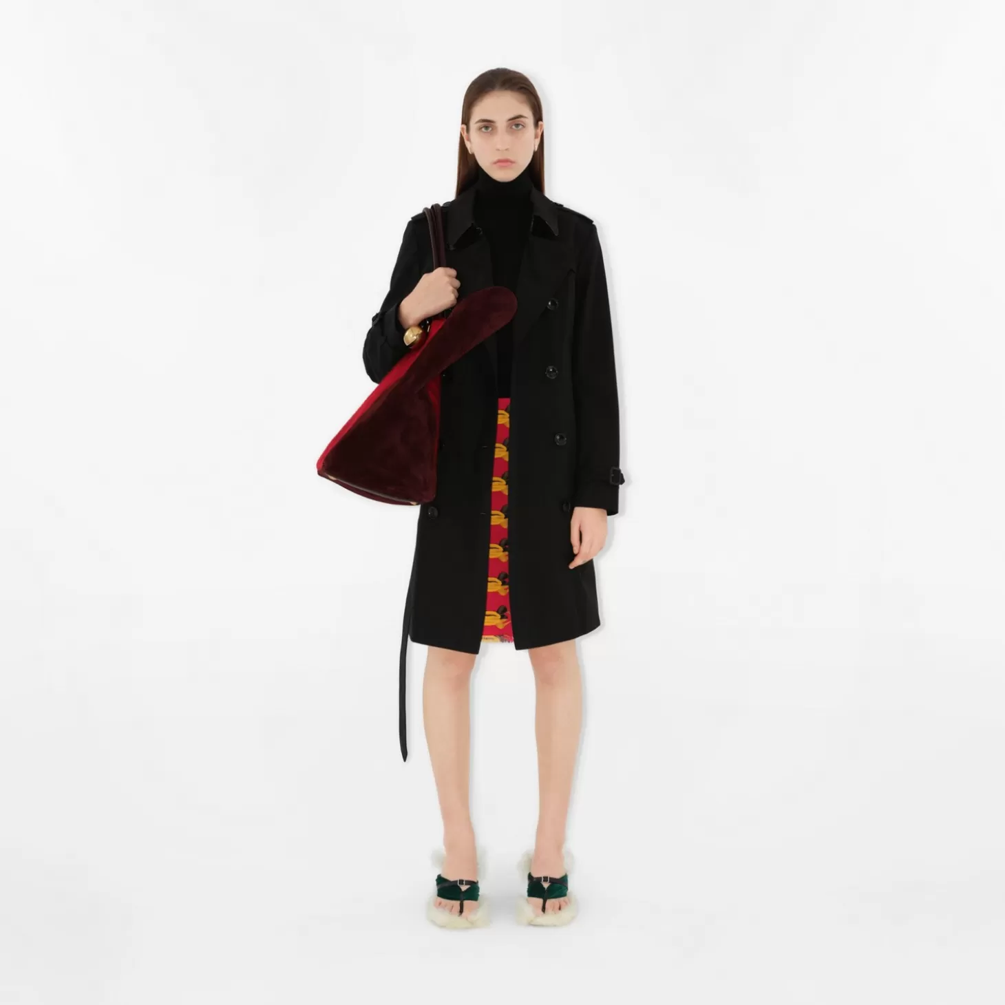 Burberry Mellanlång Chelsea Heritage Trench Coat*Kvinnor Kaffor och jackor | Trenchcoats
