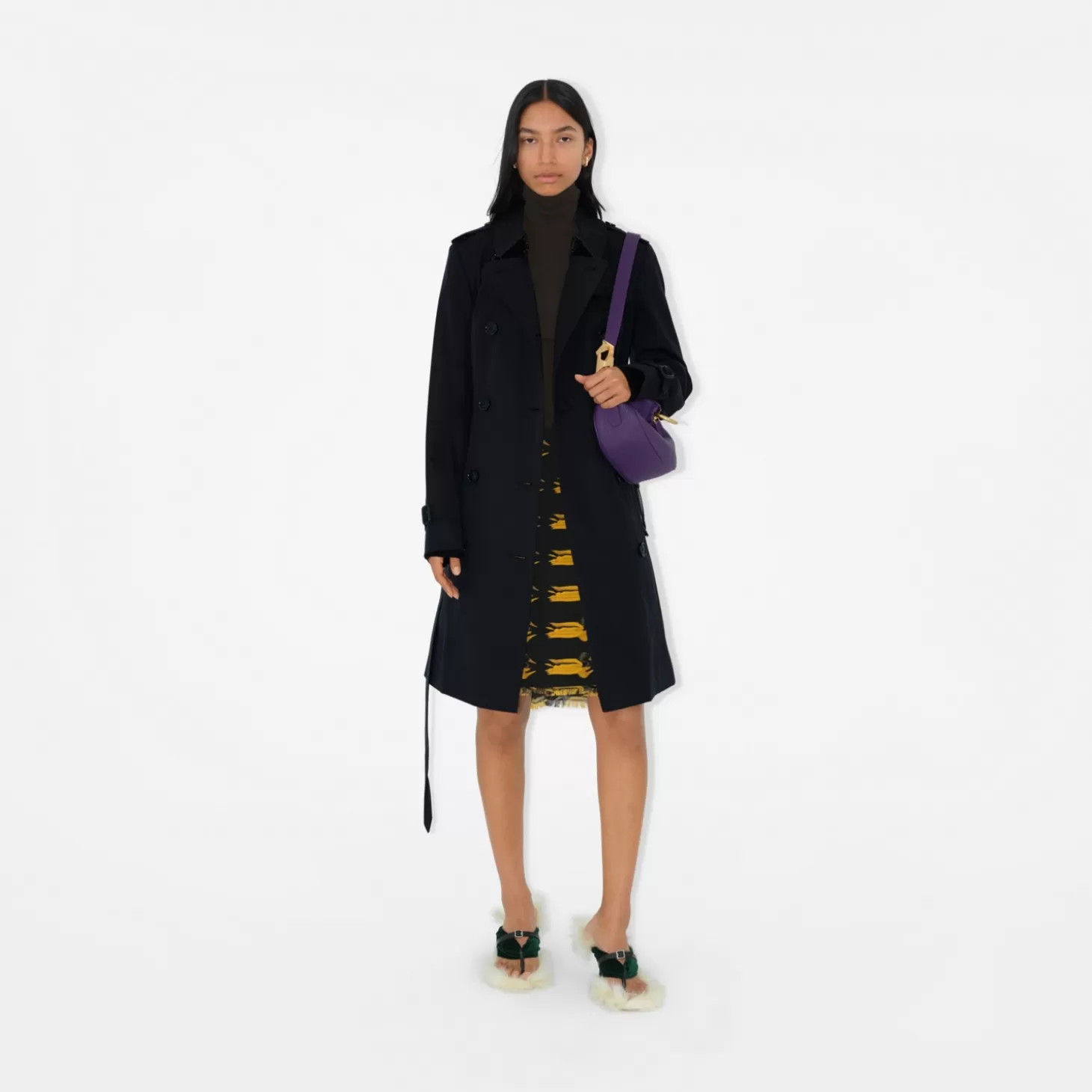 Burberry Mellanlång Chelsea Heritage Trench Coat*Kvinnor Kaffor och jackor | Trenchcoats