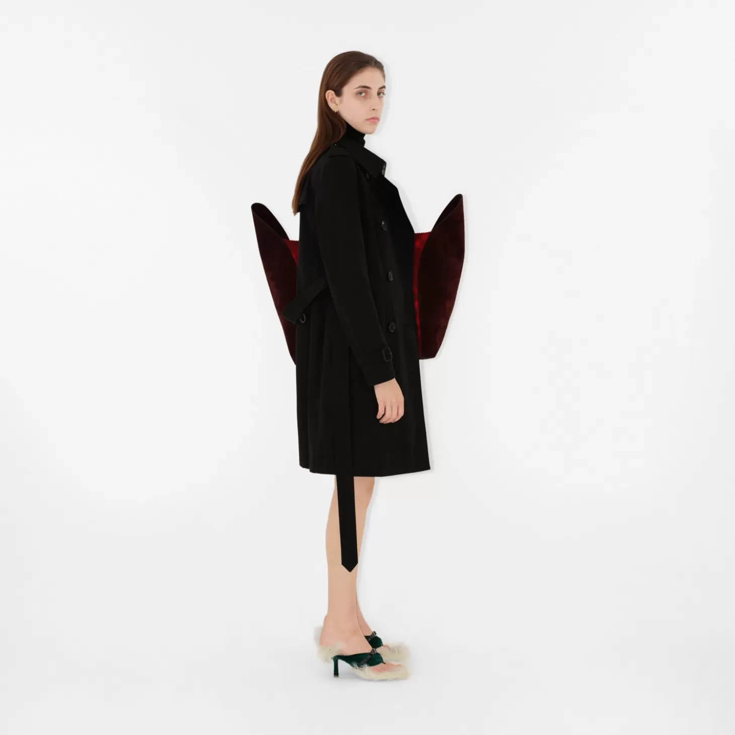 Burberry Mellanlång Chelsea Heritage Trench Coat*Kvinnor Kaffor och jackor | Trenchcoats