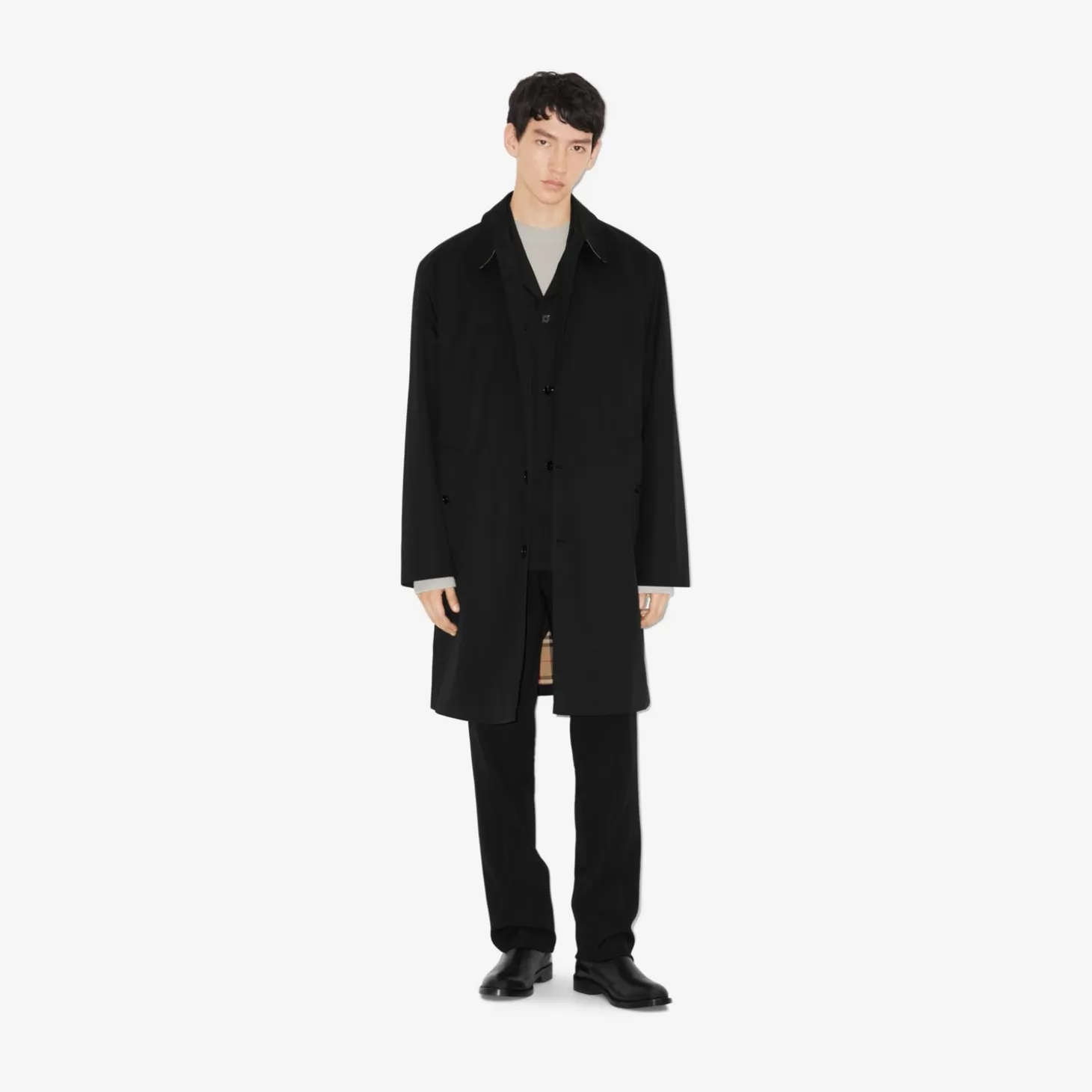 Burberry Mellanlång Gabardine bilkappa*Män Kaffor och jackor | Trenchcoats