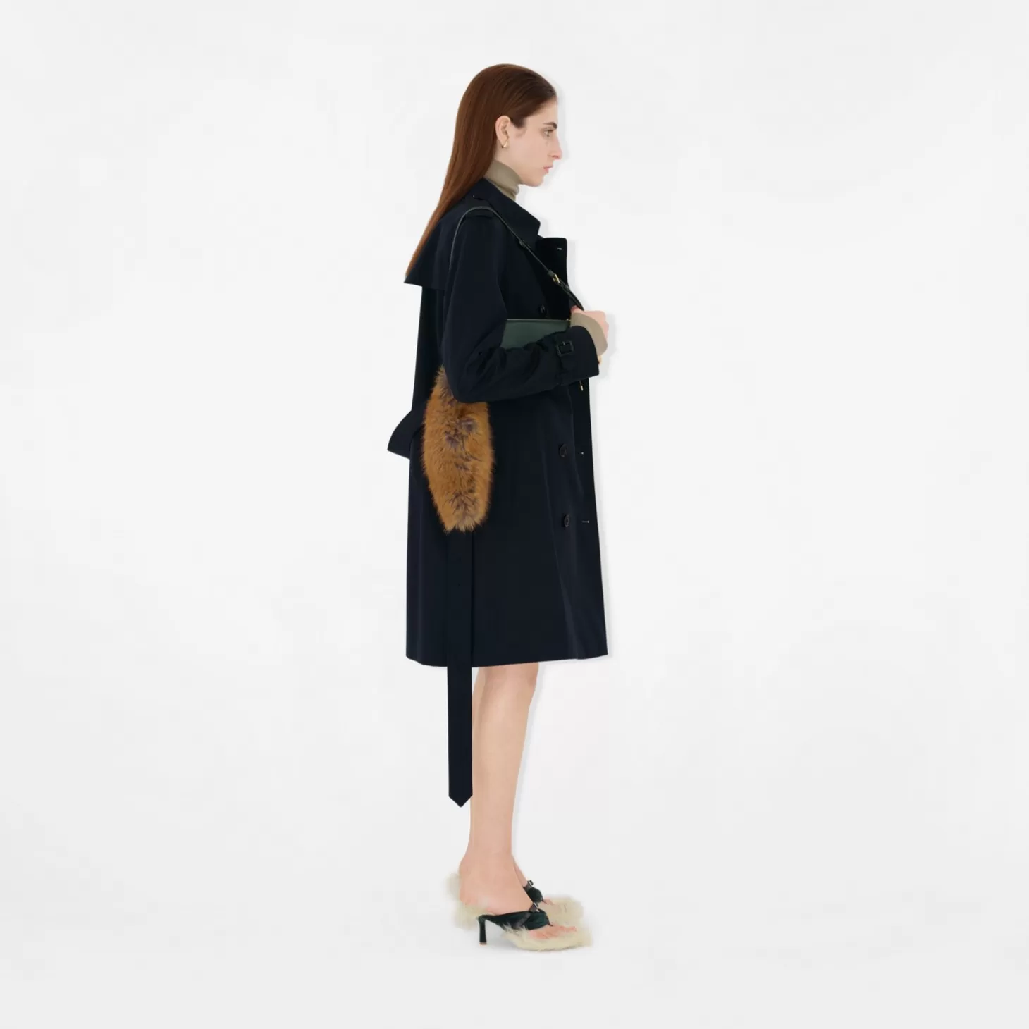 Burberry Mellanlång Kensington Heritage Trench Coat*Kvinnor Kaffor och jackor | Trenchcoats