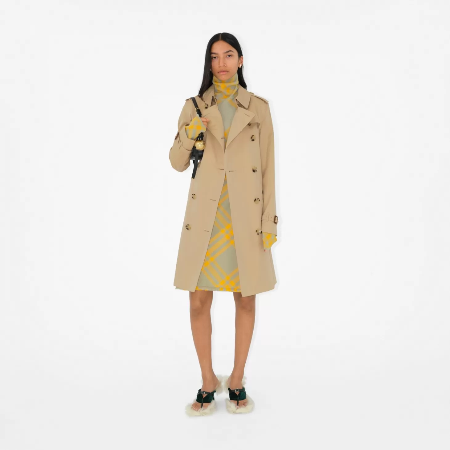 Burberry Mellanlång Kensington Heritage Trench Coat*Kvinnor Kaffor och jackor | Trenchcoats