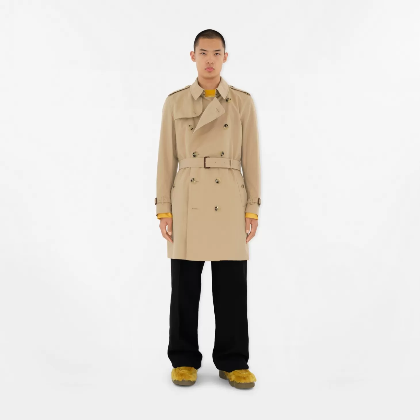 Burberry Mellanlång Kensington Heritage Trench Coat*Män Kaffor och jackor | Trenchcoats