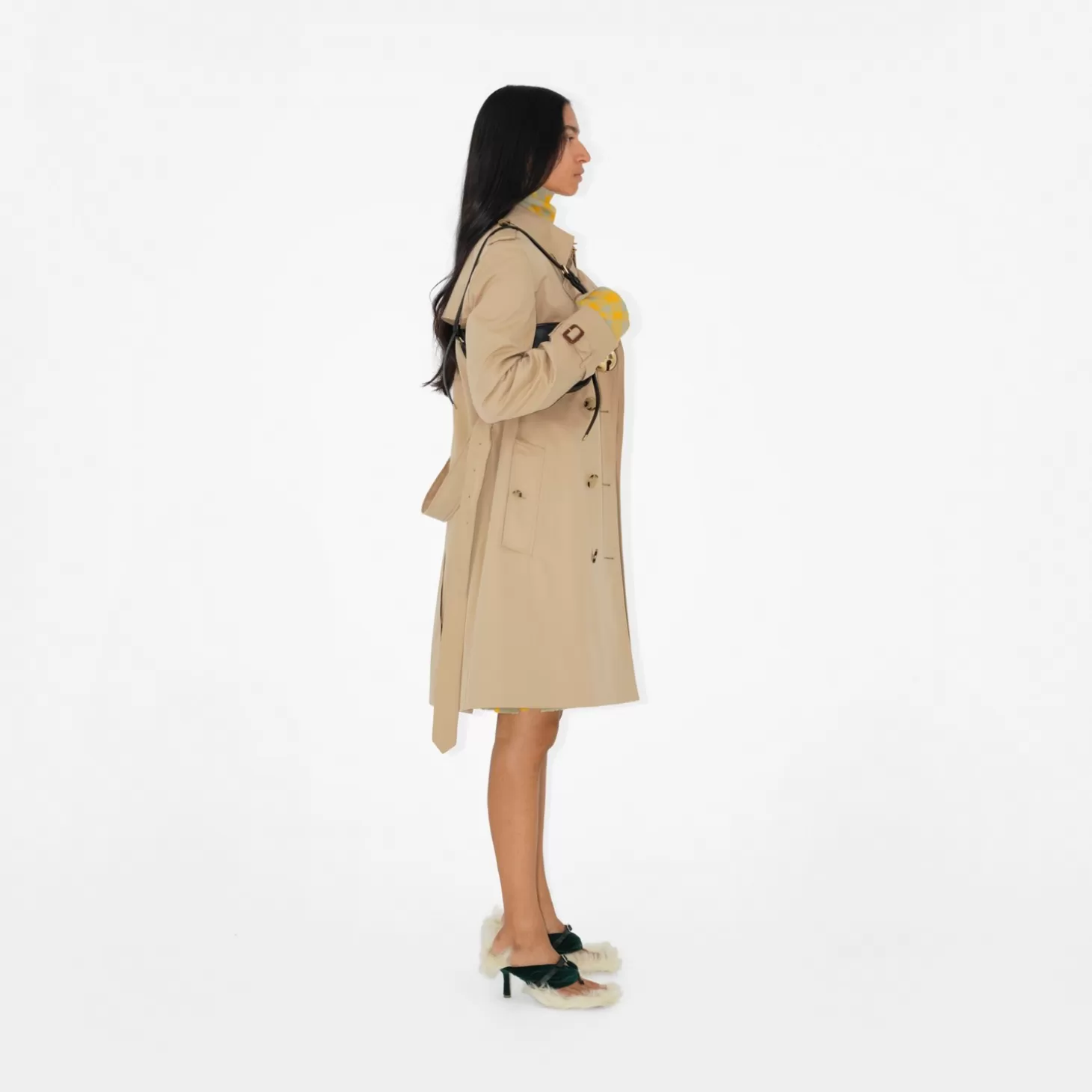 Burberry Mellanlång Kensington Heritage Trench Coat*Kvinnor Kaffor och jackor | Trenchcoats