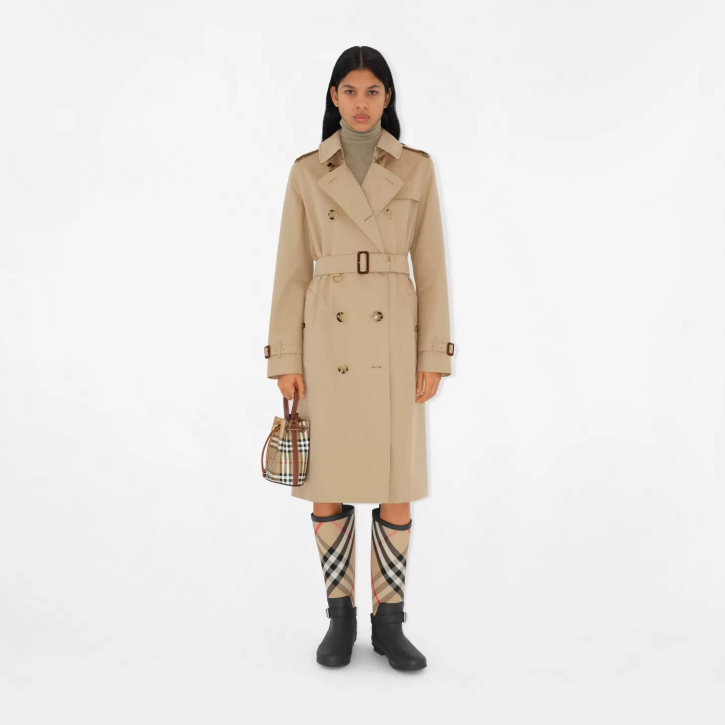 Burberry Mini Tb Bucket Bag*Kvinnor Mini | Check