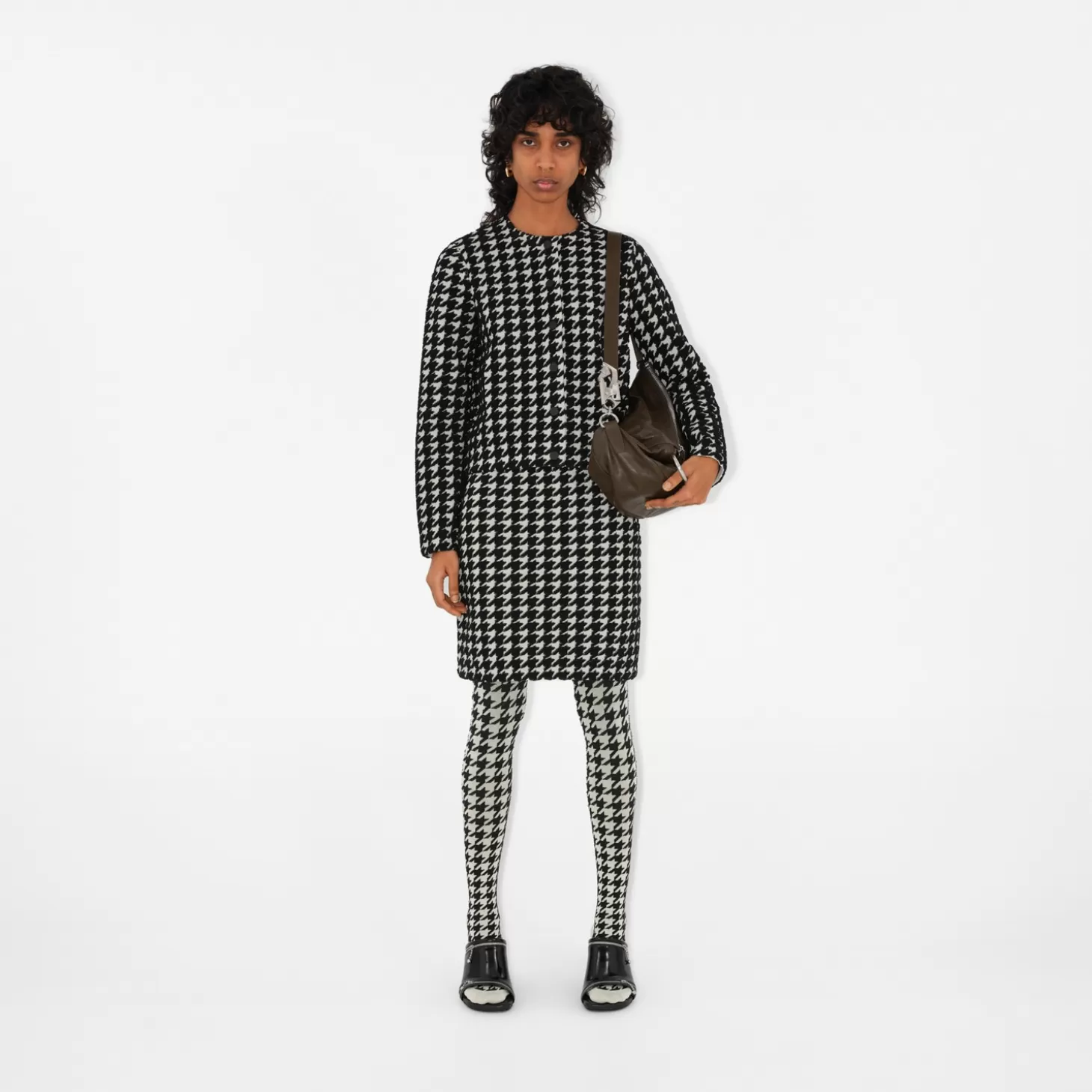 Burberry Minikjol i nylonblandning med hundtåg*Kvinnor Kjolar