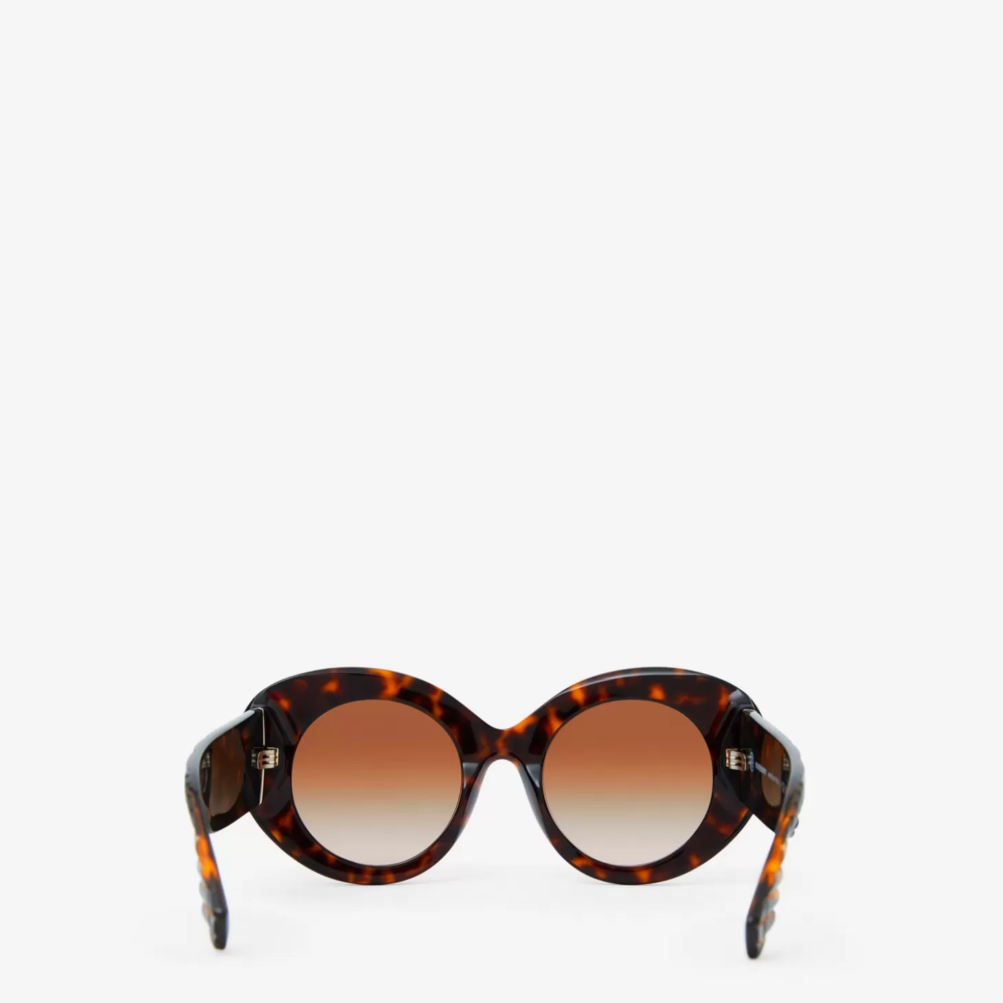 Burberry Monogram Motiv Oversized rund ram Lola solglasögon*Kvinnor Solglasögon