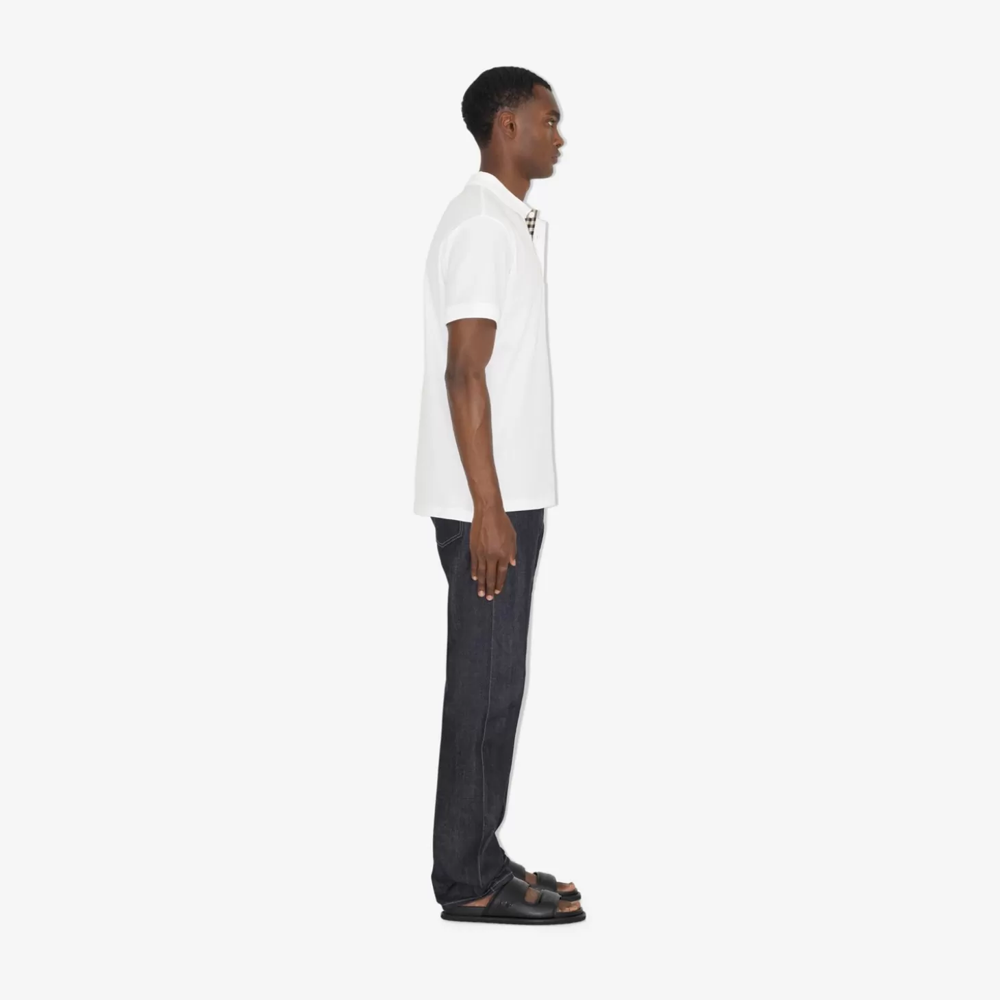 Burberry Monogram Motiv Pikétröja*Män Polos & T-shirts