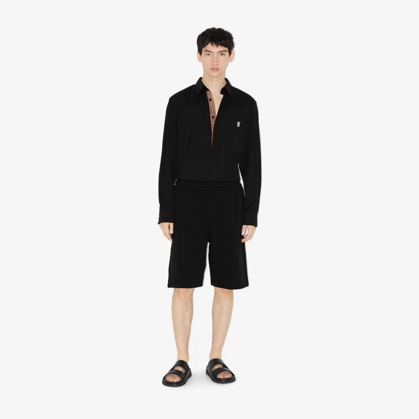 Burberry Monogram Motiv teknisk bomullsskjorta*Män Skjortor