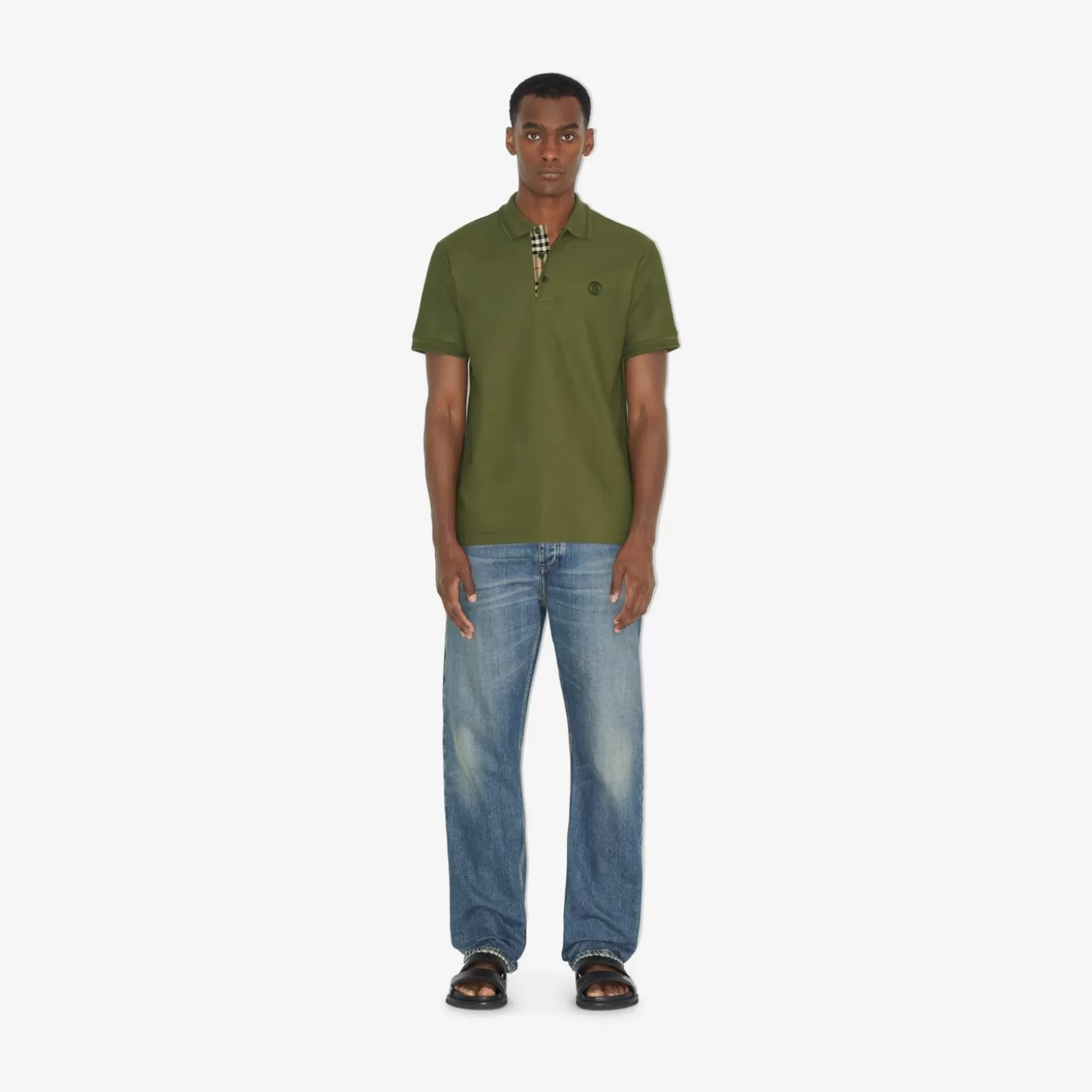 Burberry Monogram pikétröja*Män Polos & T-shirts