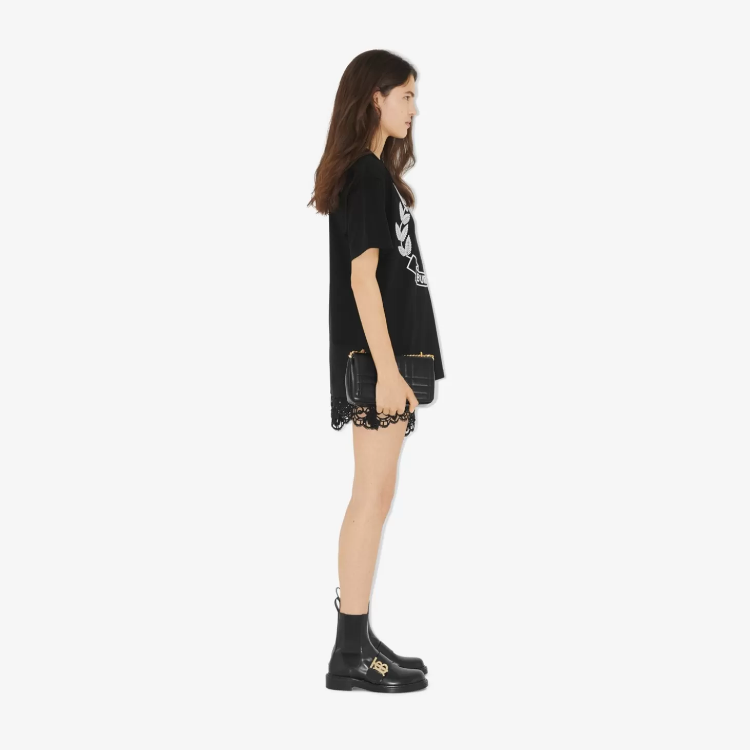 Burberry Oak Leaf Crest T-shirt i bomull*Kvinnor T-shirts