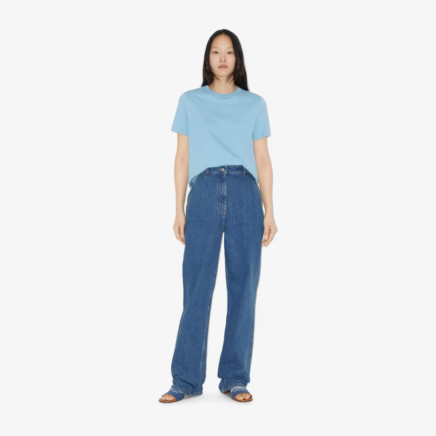 Burberry Oak Leaf Crest T-shirt i bomull*Kvinnor T-shirts