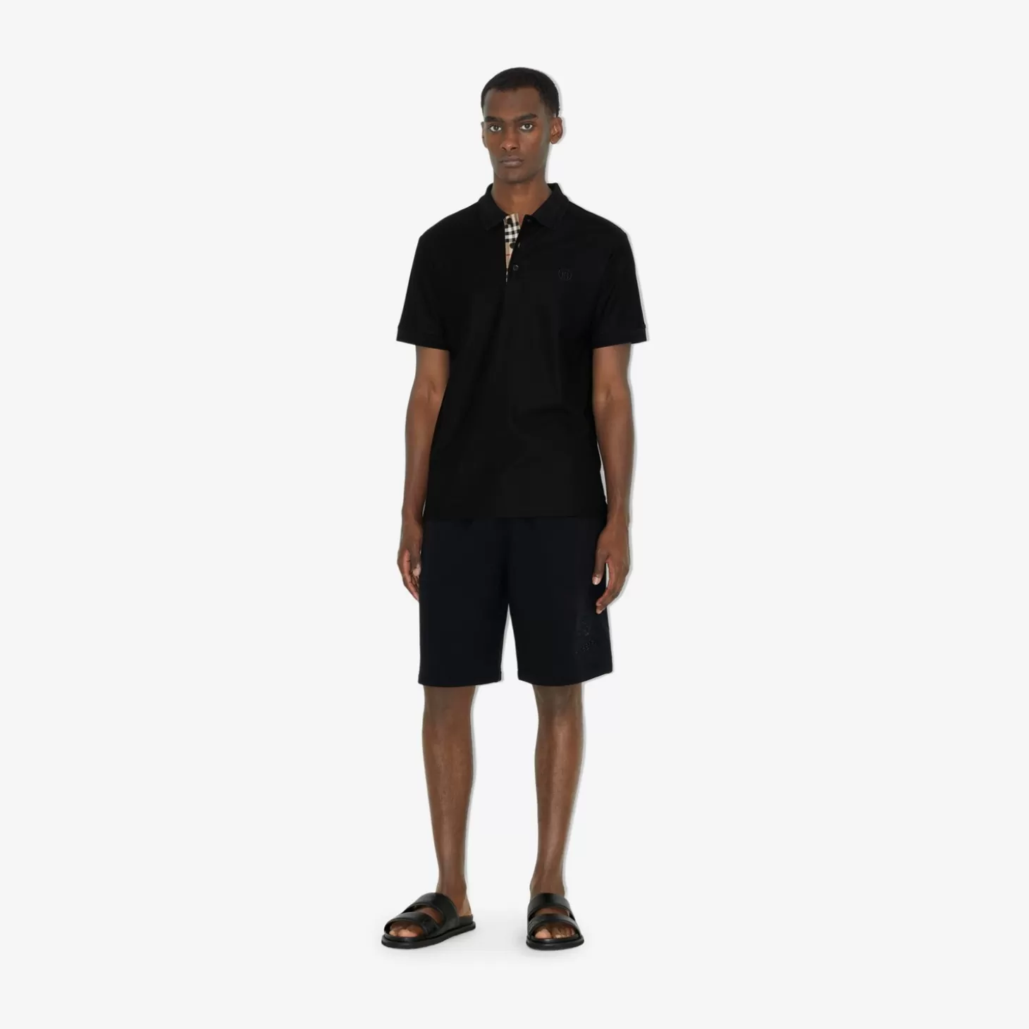 Burberry Pikétröja i bomull*Män Polos & T-shirts