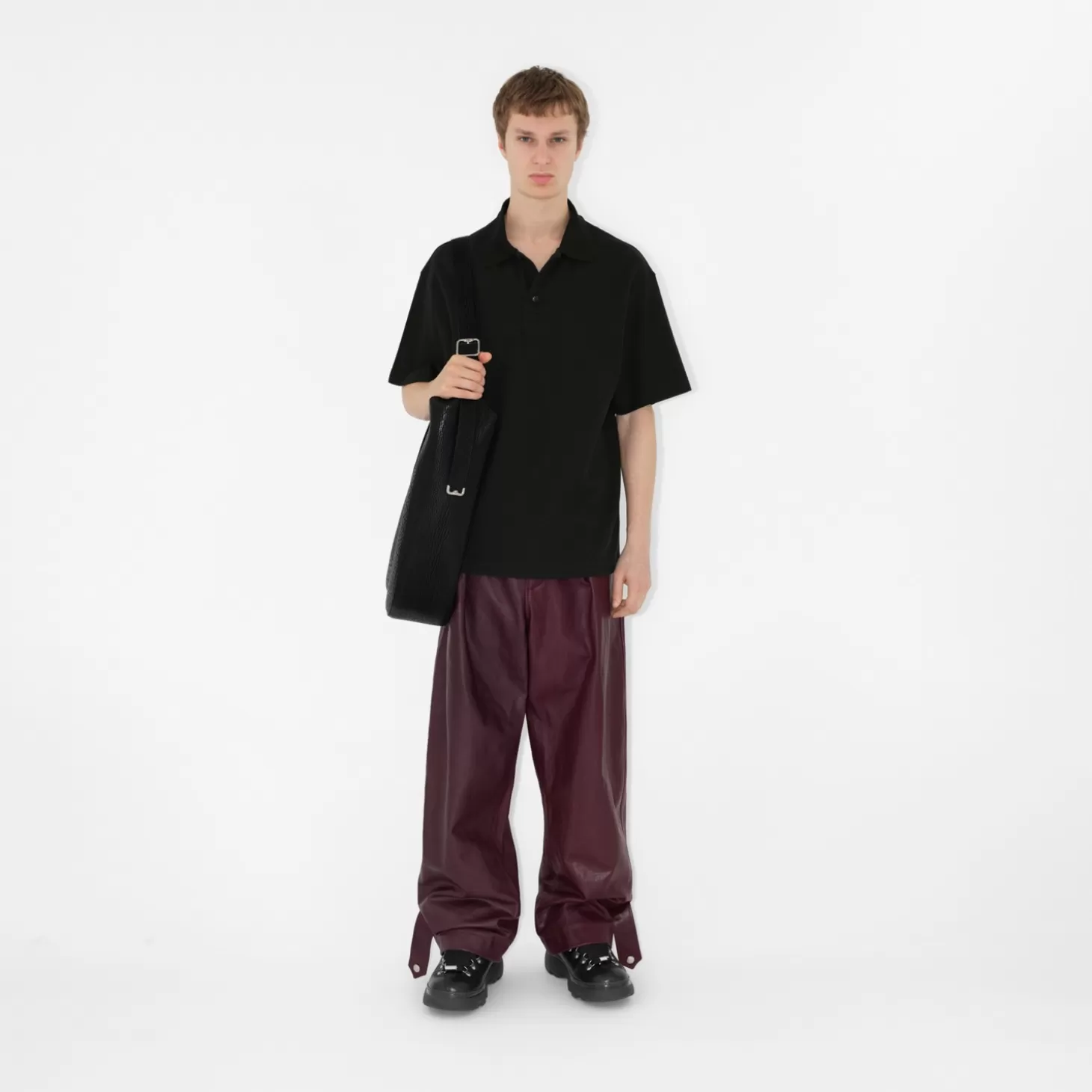 Burberry Pikétröja i bomull*Män Polos & T-shirts
