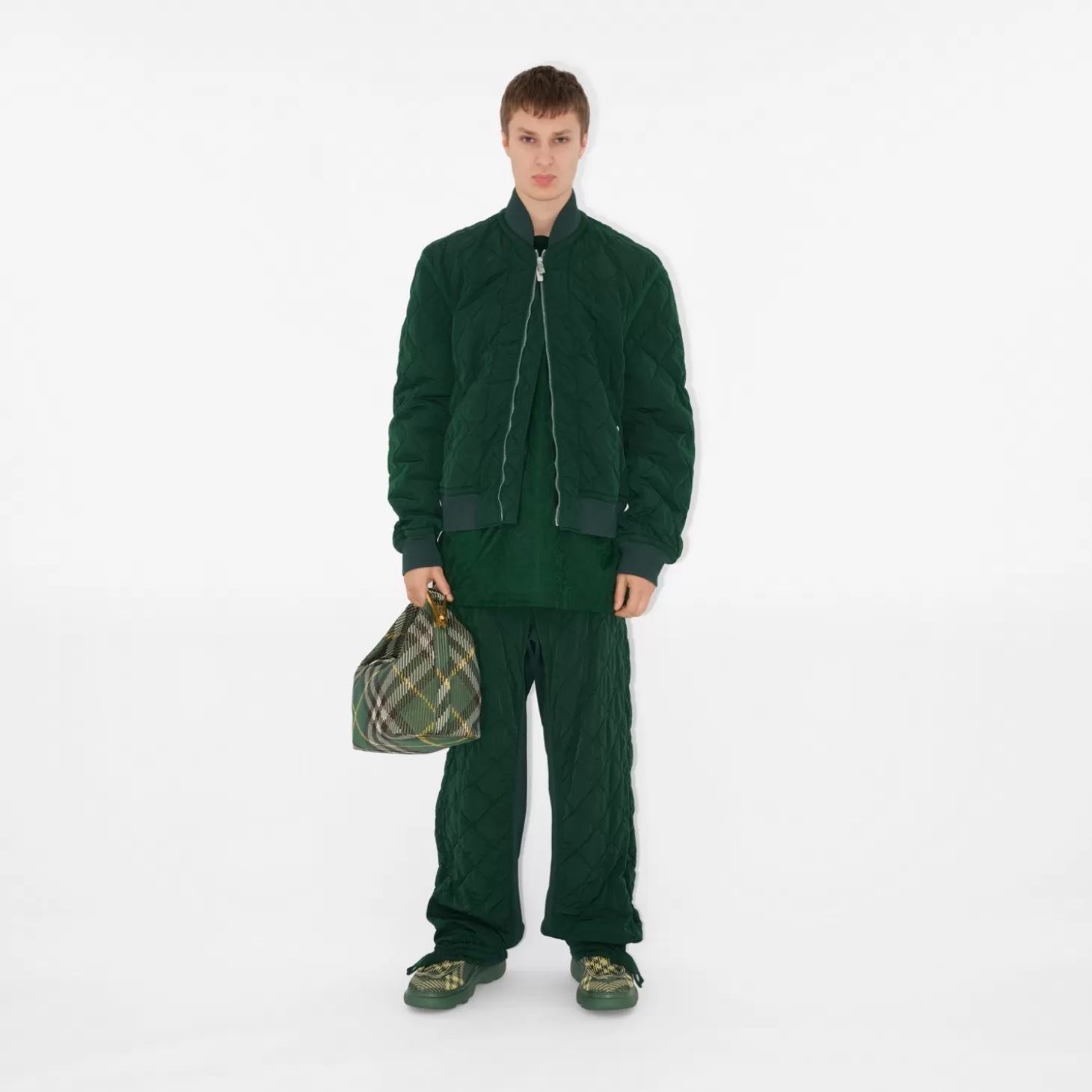 Burberry Quiltad bomberjacka i nylon*Män Kaffor och jackor