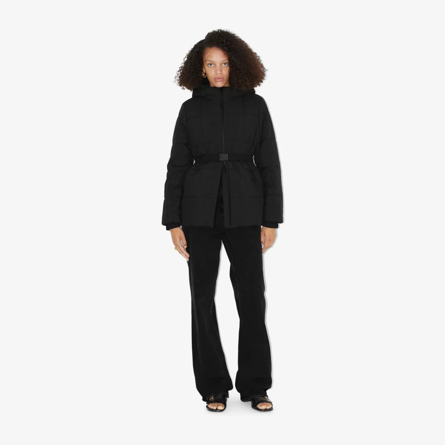 Burberry Quiltad nylonjacka*Kvinnor Kaffor och jackor