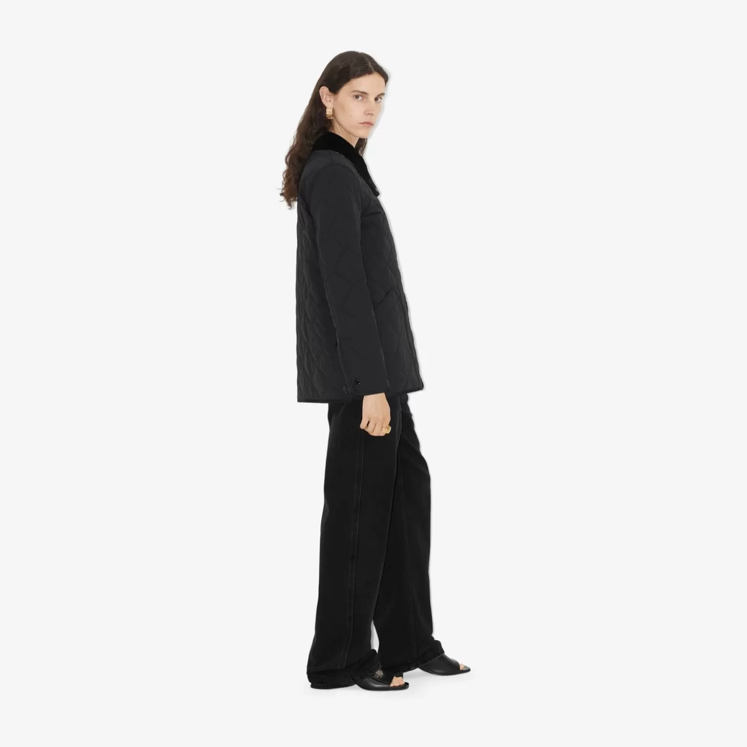 Burberry Quiltad termoreglerad barnjacka*Kvinnor Kaffor och jackor