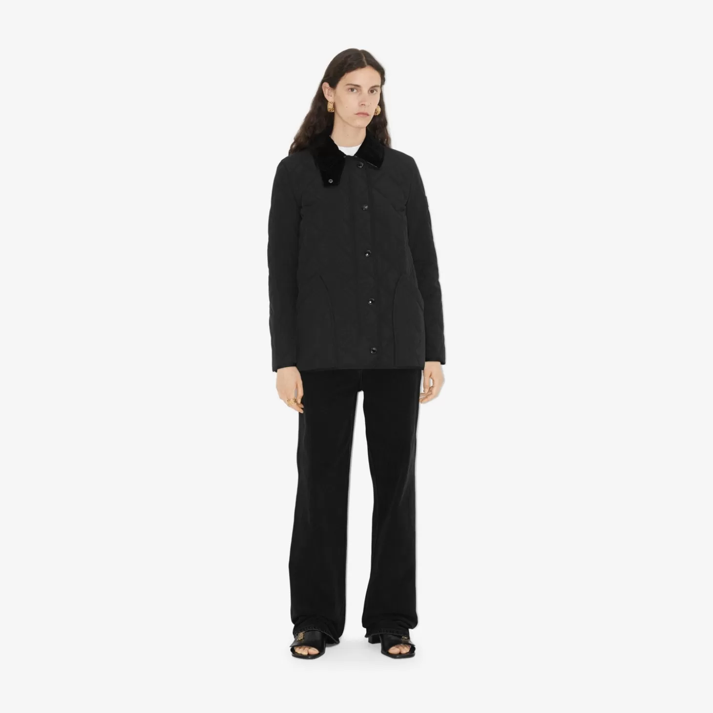 Burberry Quiltad termoreglerad barnjacka*Kvinnor Kaffor och jackor