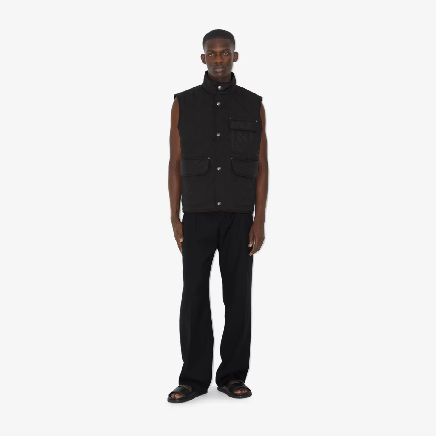 Burberry Quiltad termoreglerad Gilet*Män Kaffor och jackor