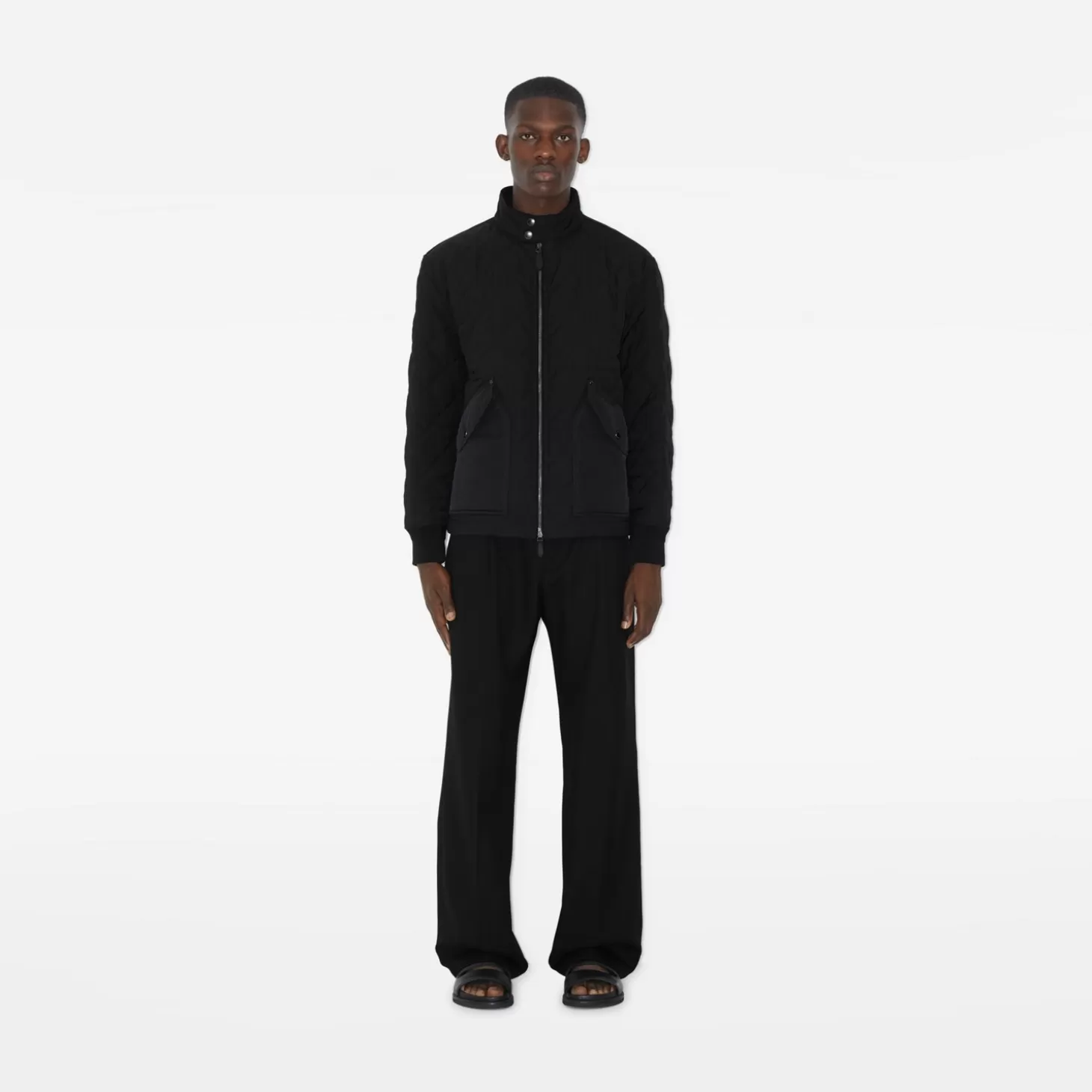 Burberry Quiltad termoreglerad Harrington-jacka*Män Kaffor och jackor