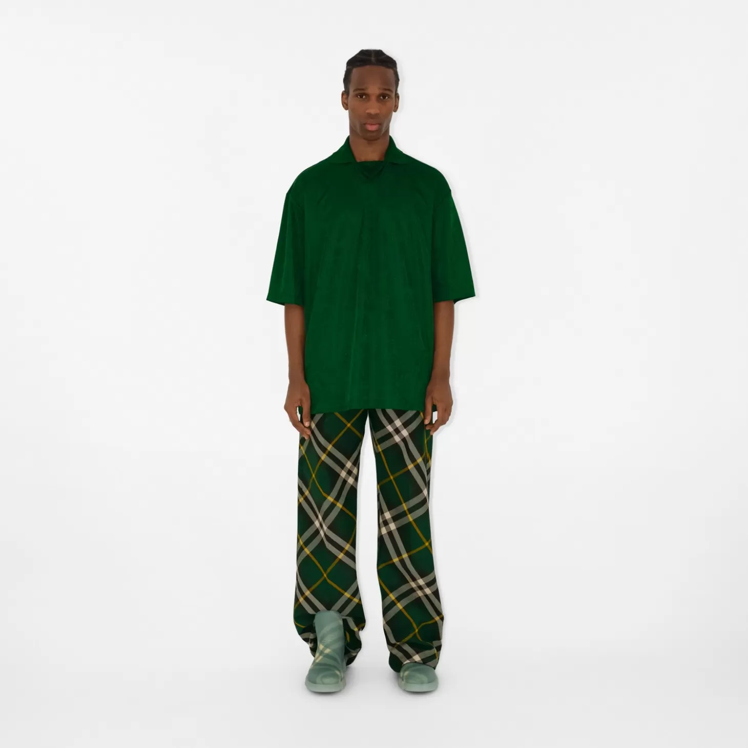 Burberry Rose Jacquard pikétröja*Män Polos & T-shirts