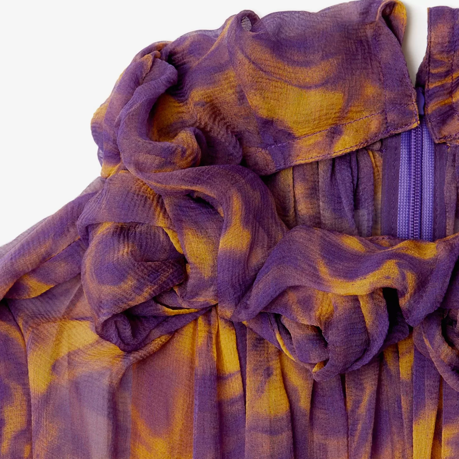 Burberry Rose Print sidenklänning*Kvinnor Klänningar
