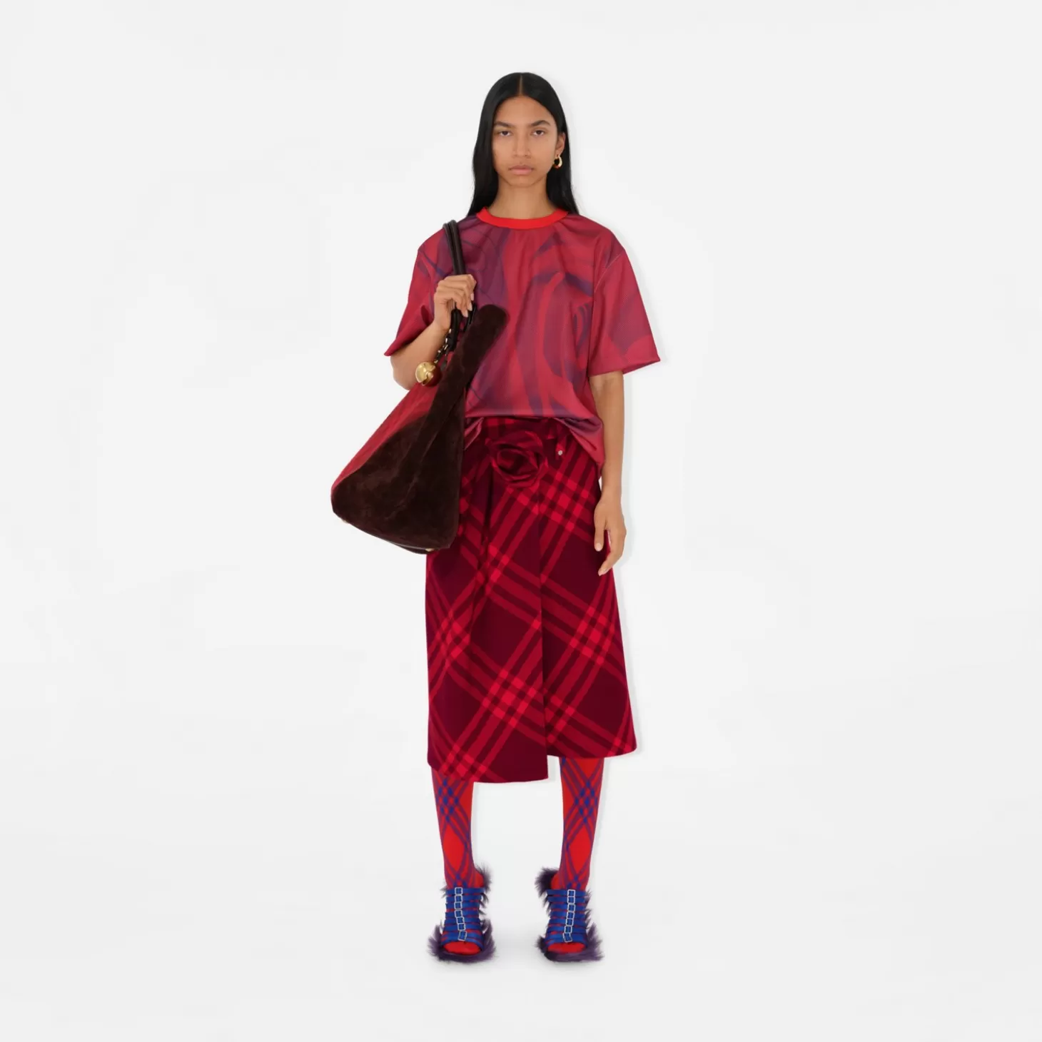 Burberry Rose Print T-shirt*Kvinnor T-shirts