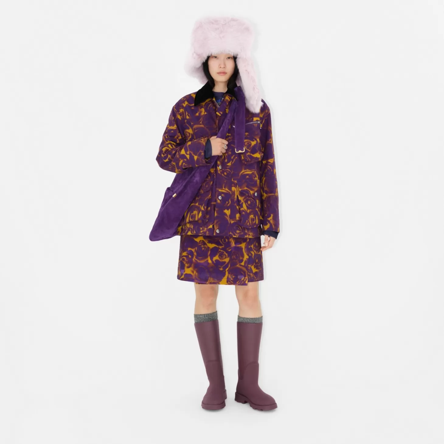 Burberry Rose vaxad bomullsjacka*Kvinnor Kaffor och jackor