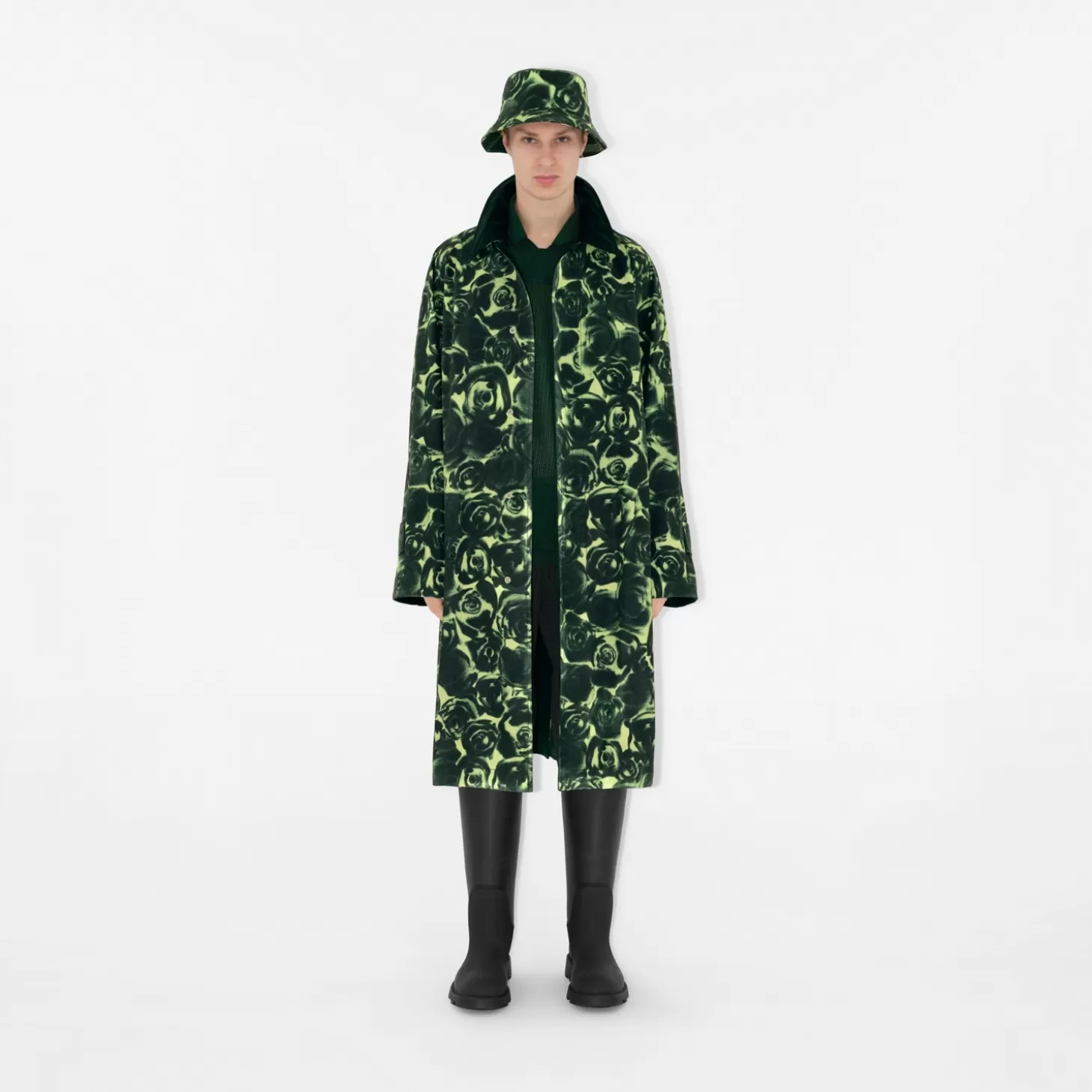 Burberry Rose vaxad bomullsrock*Män Kaffor och jackor