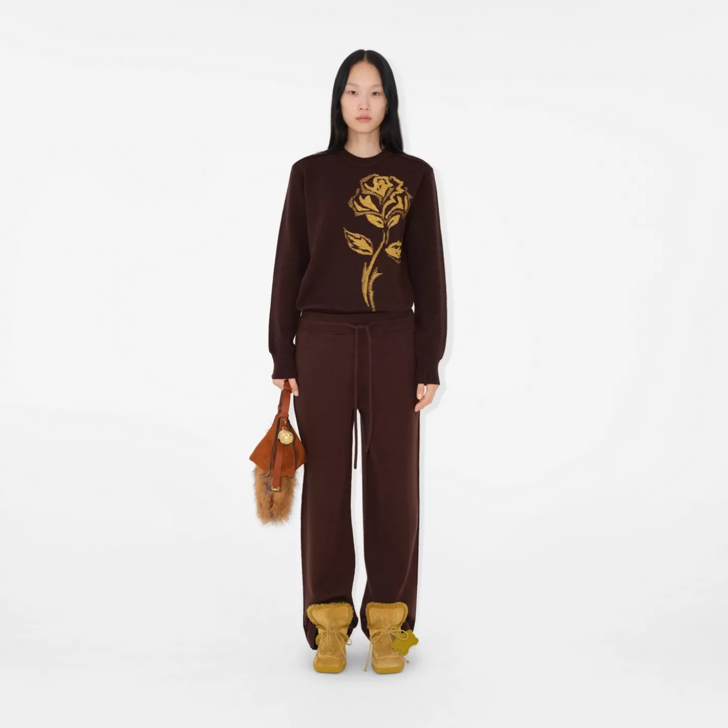 Burberry Rose Wool Blend Tröja*Kvinnor Stickat