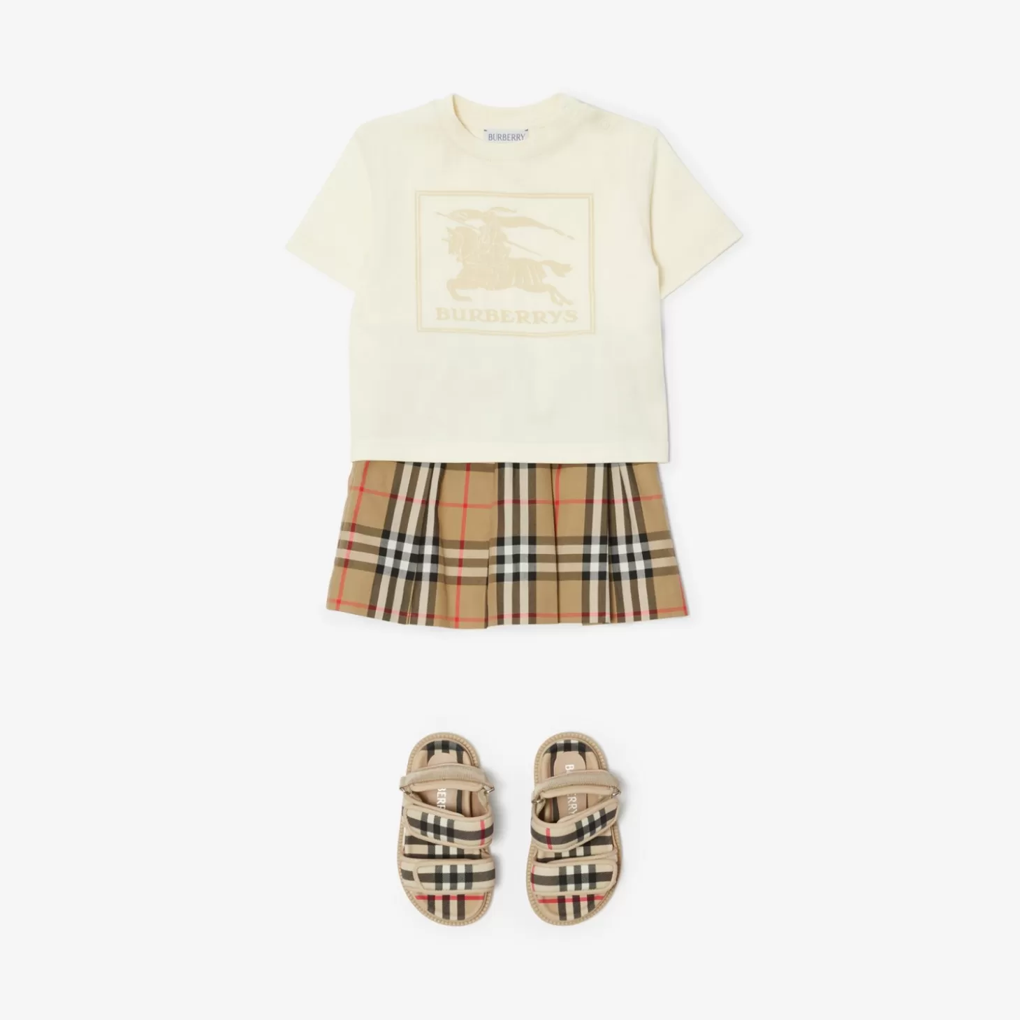 Burberry Rutig bomullsveckkjol*Barn Bebispresenter | Kjolar och byxor