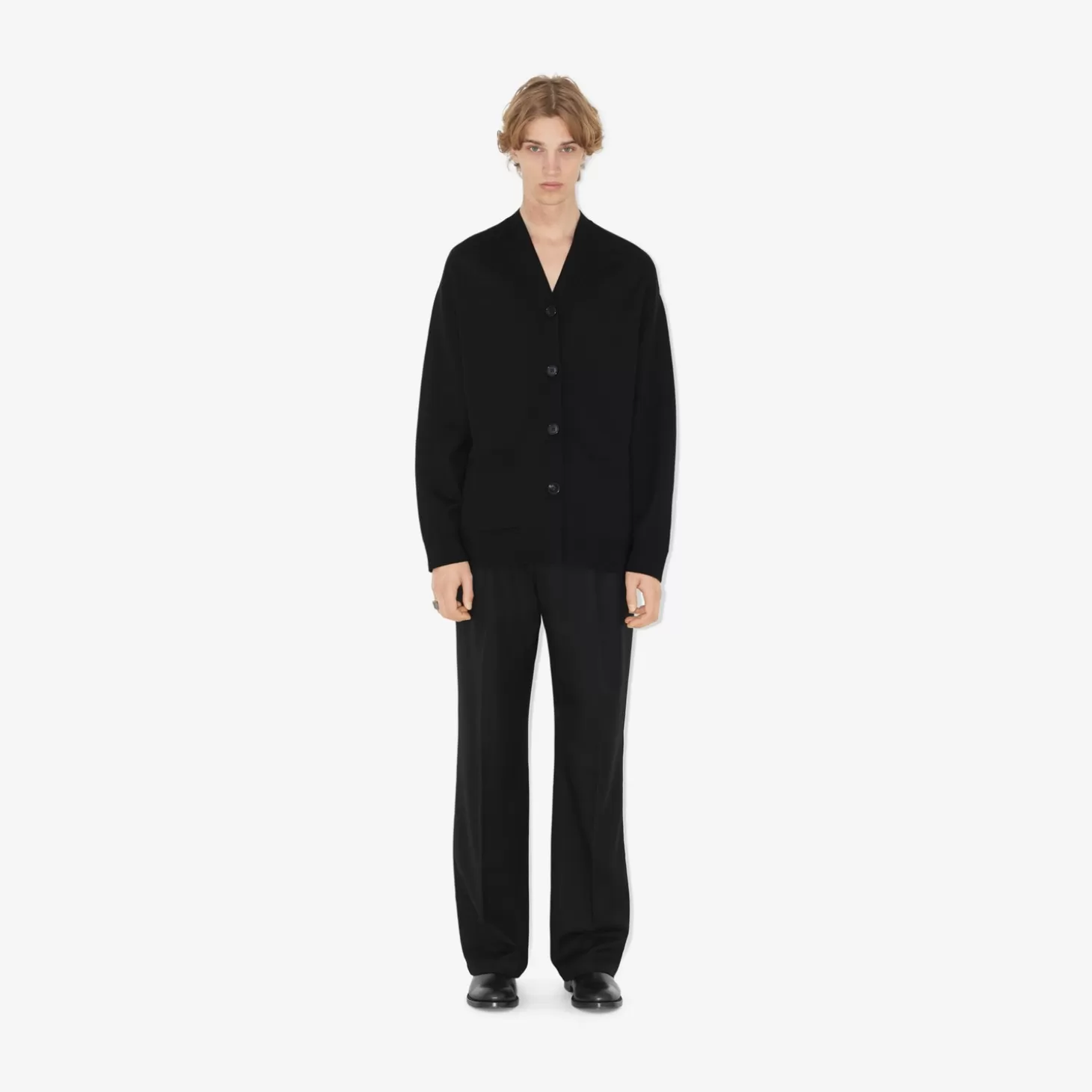 Burberry Rutig Crest Oversized Cardigan*Män Stickat