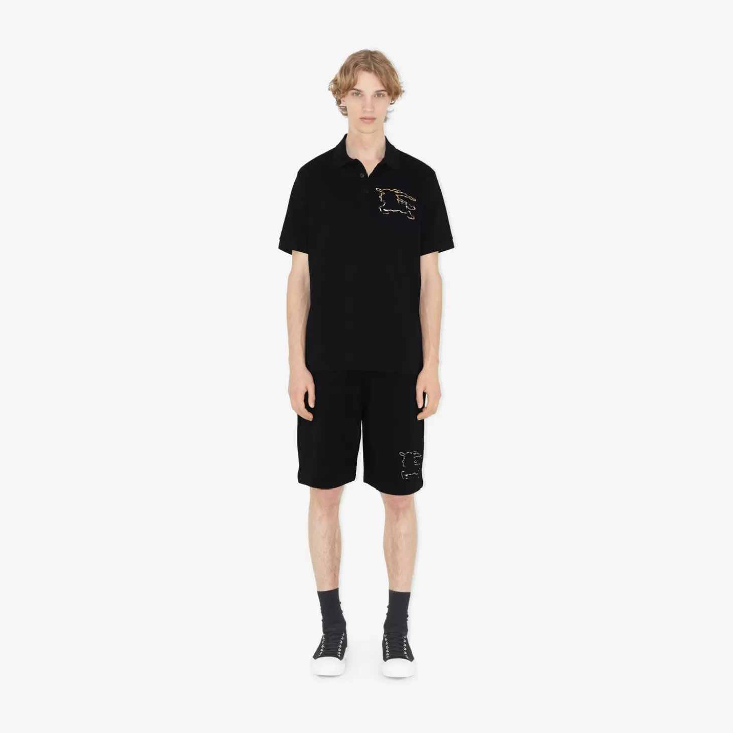 Burberry Rutig Ekd Cotton Pique Polo Shirt*Män Polos & T-shirts