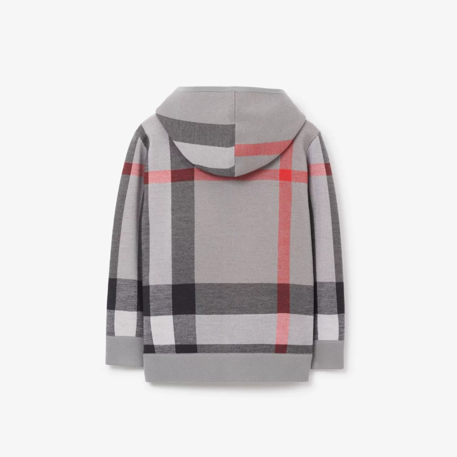 Burberry Rutig luvtröja i ull*Barn Badkläder | Stickat och koftor