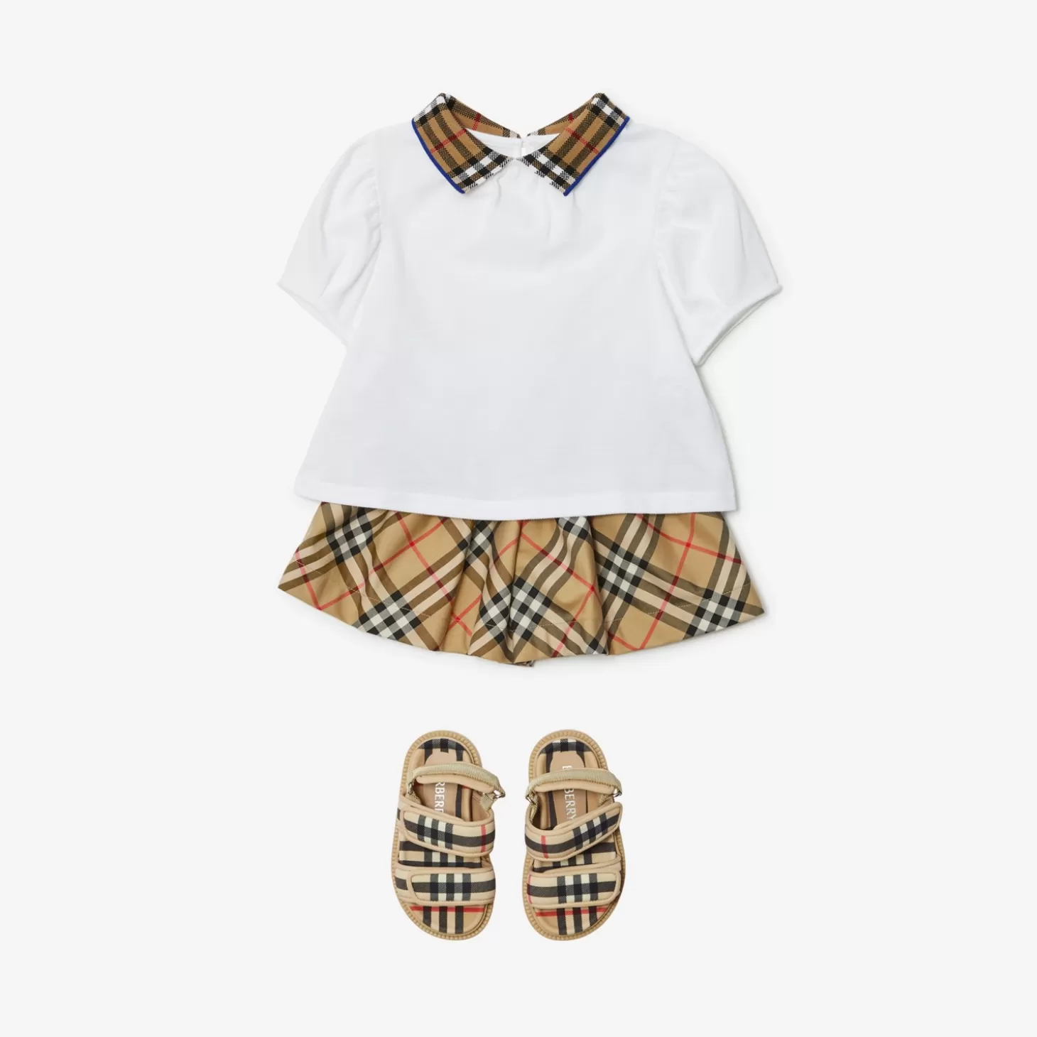 Burberry Rutiga shorts i stretchig bomull*Barn Bebispresenter | Kjolar och byxor