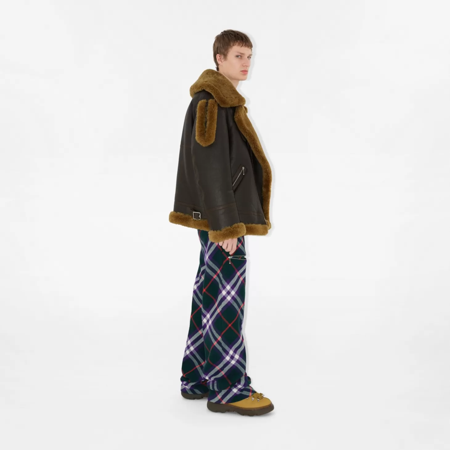 Burberry Shearling Aviator Jacka*Män Kaffor och jackor